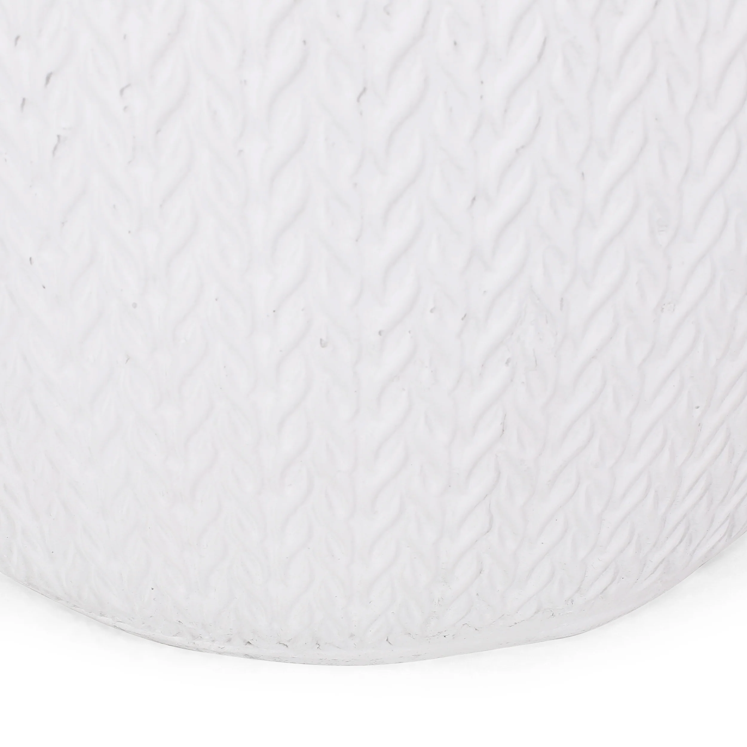 Duso Outdoor Lightweight Concrete Side Table, Antique White - furnishings