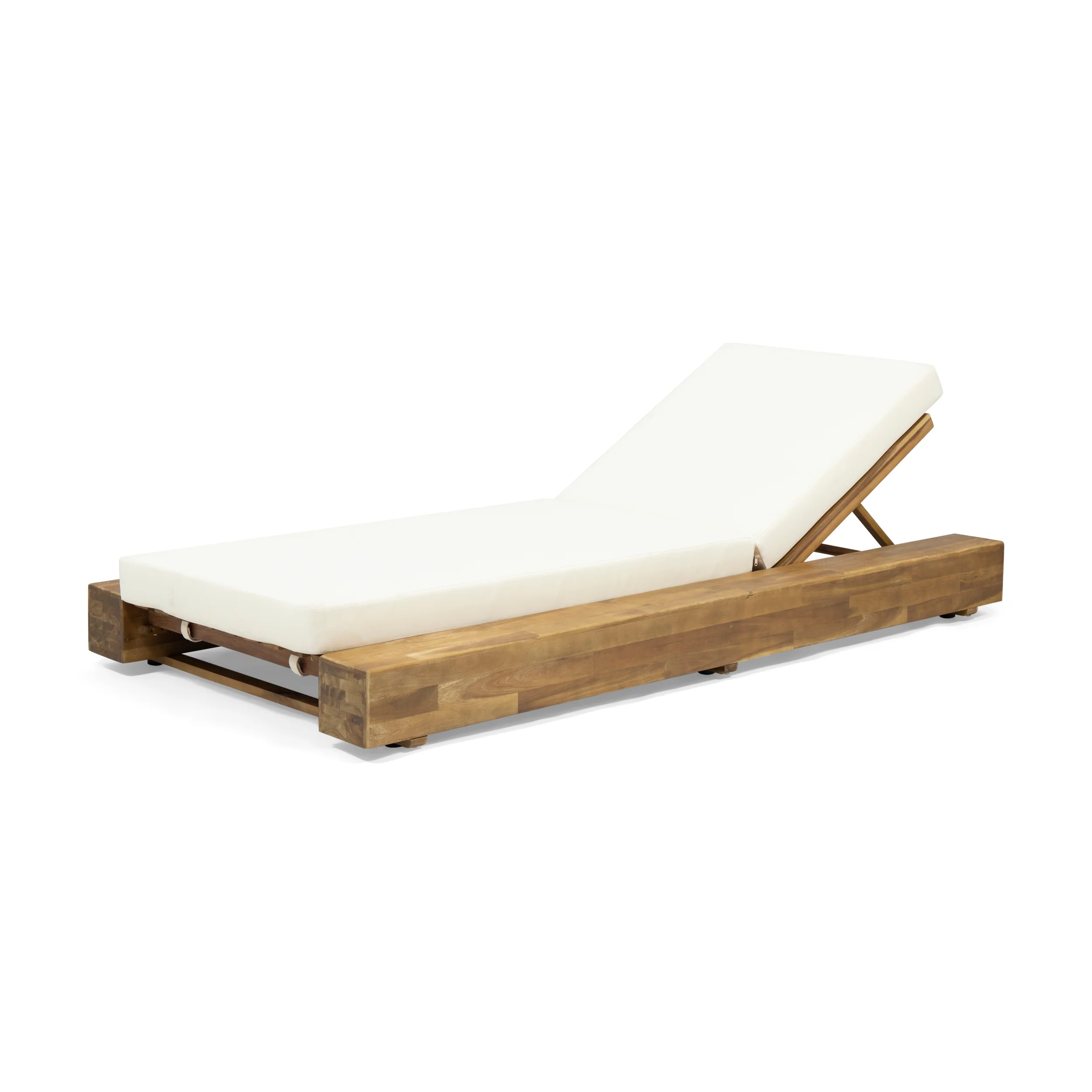 Stella Outdoor Acacia Wood Chaise Lounge and Cushion Sets (Set of 4) - furnishings
