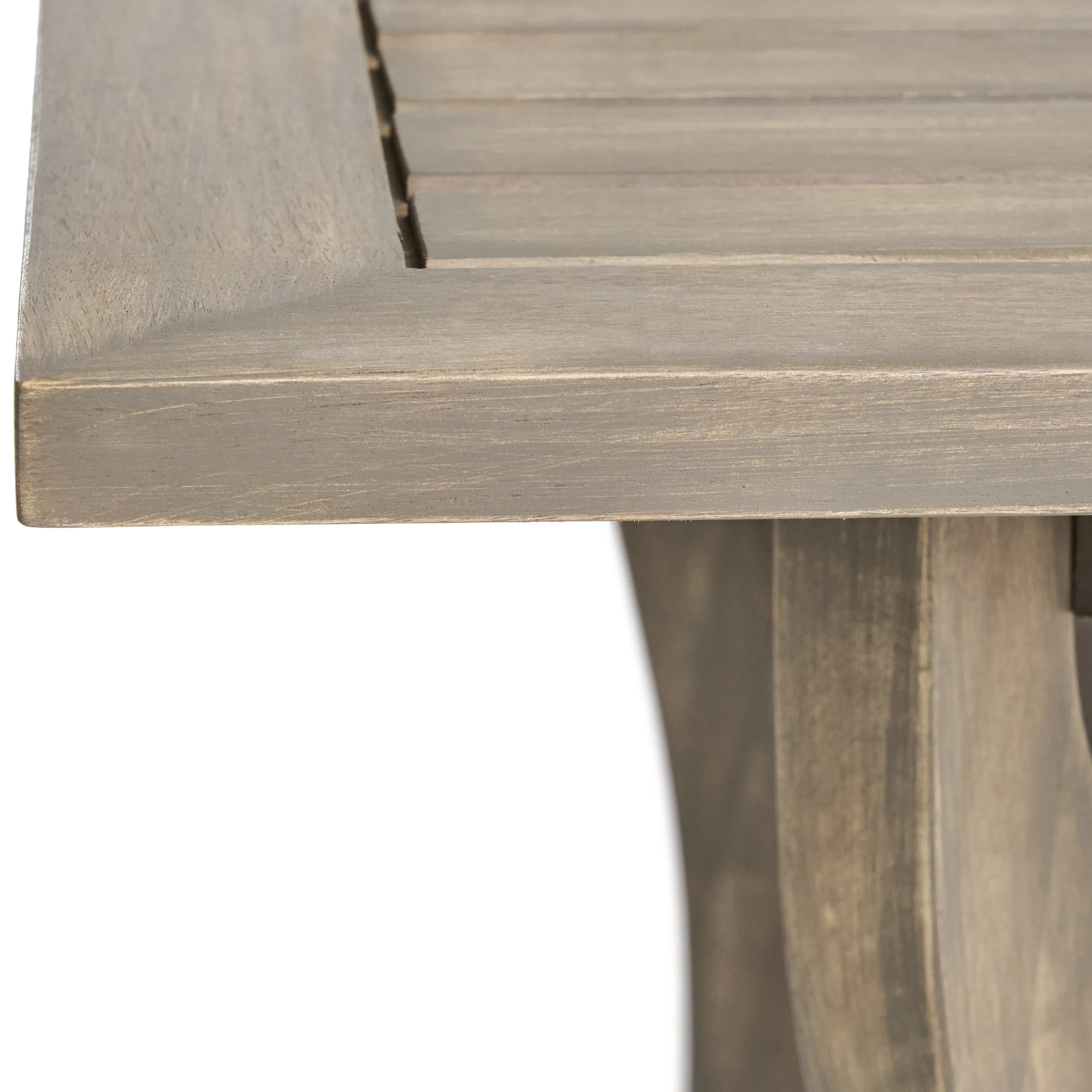 Baia Outdoor Acacia Wood Square Dining Table - furnishings