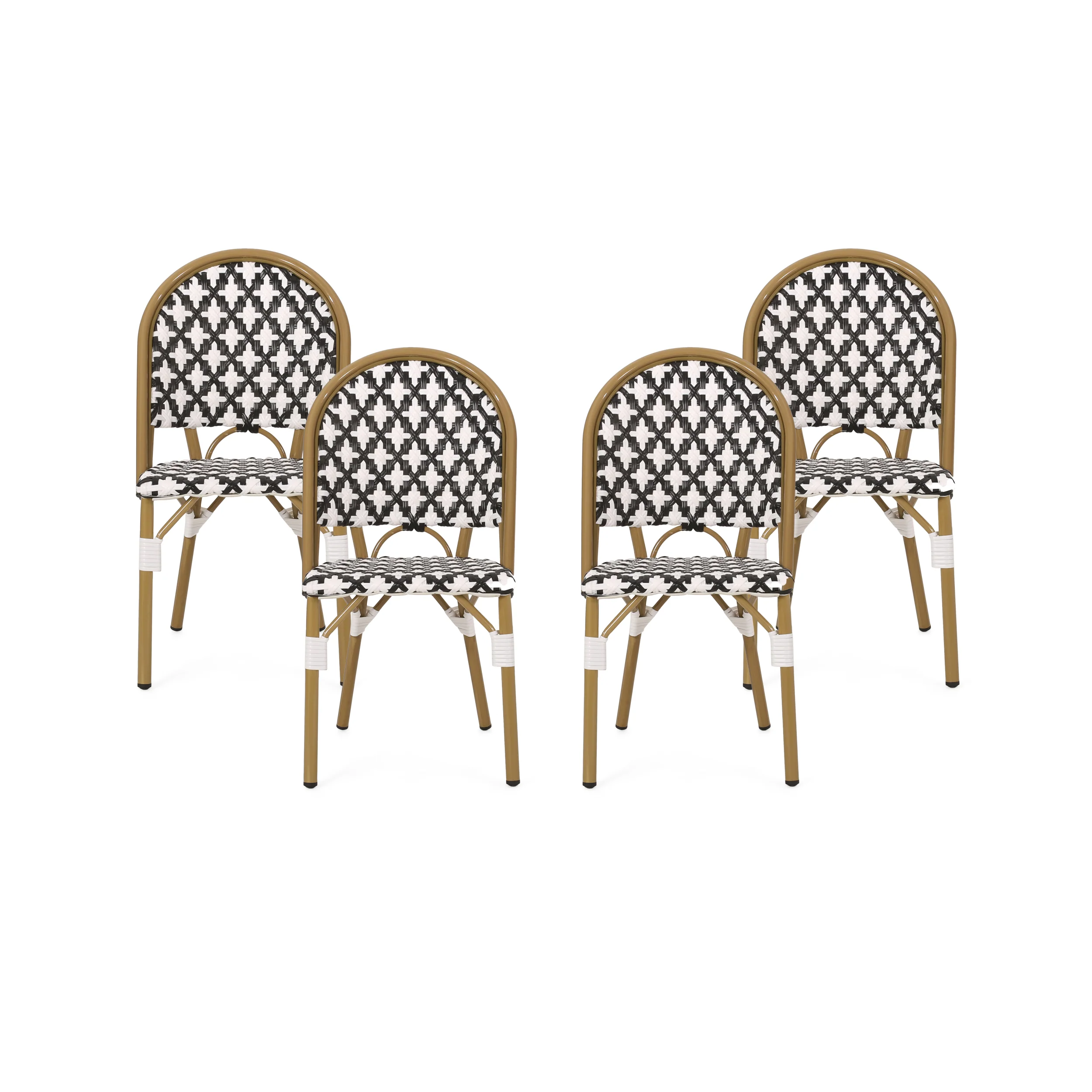 Jordy Outdoor French Bistro Chair (Set of 4) - furnishings