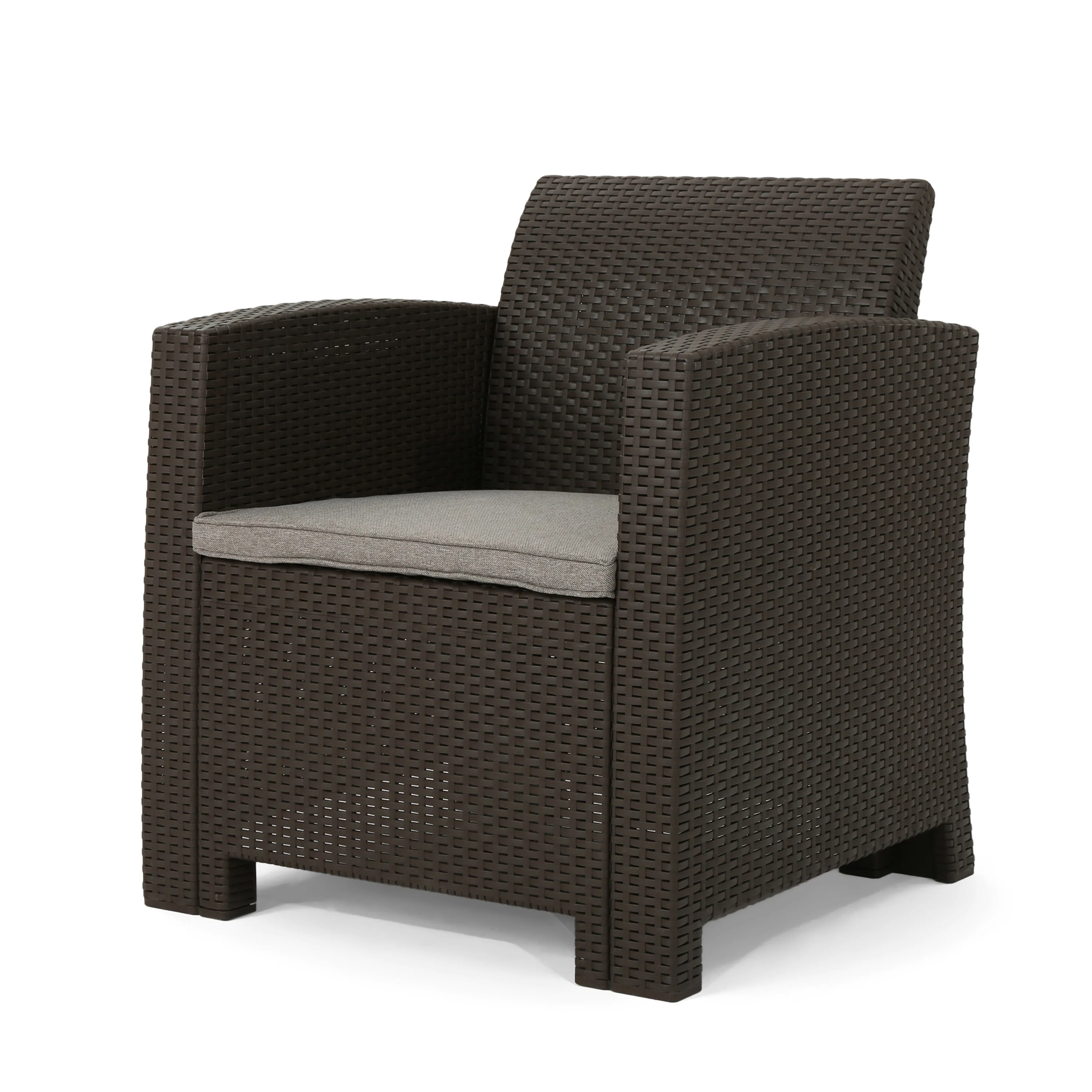Ellie Outdoor Faux Wicker Club Chair - furnishings