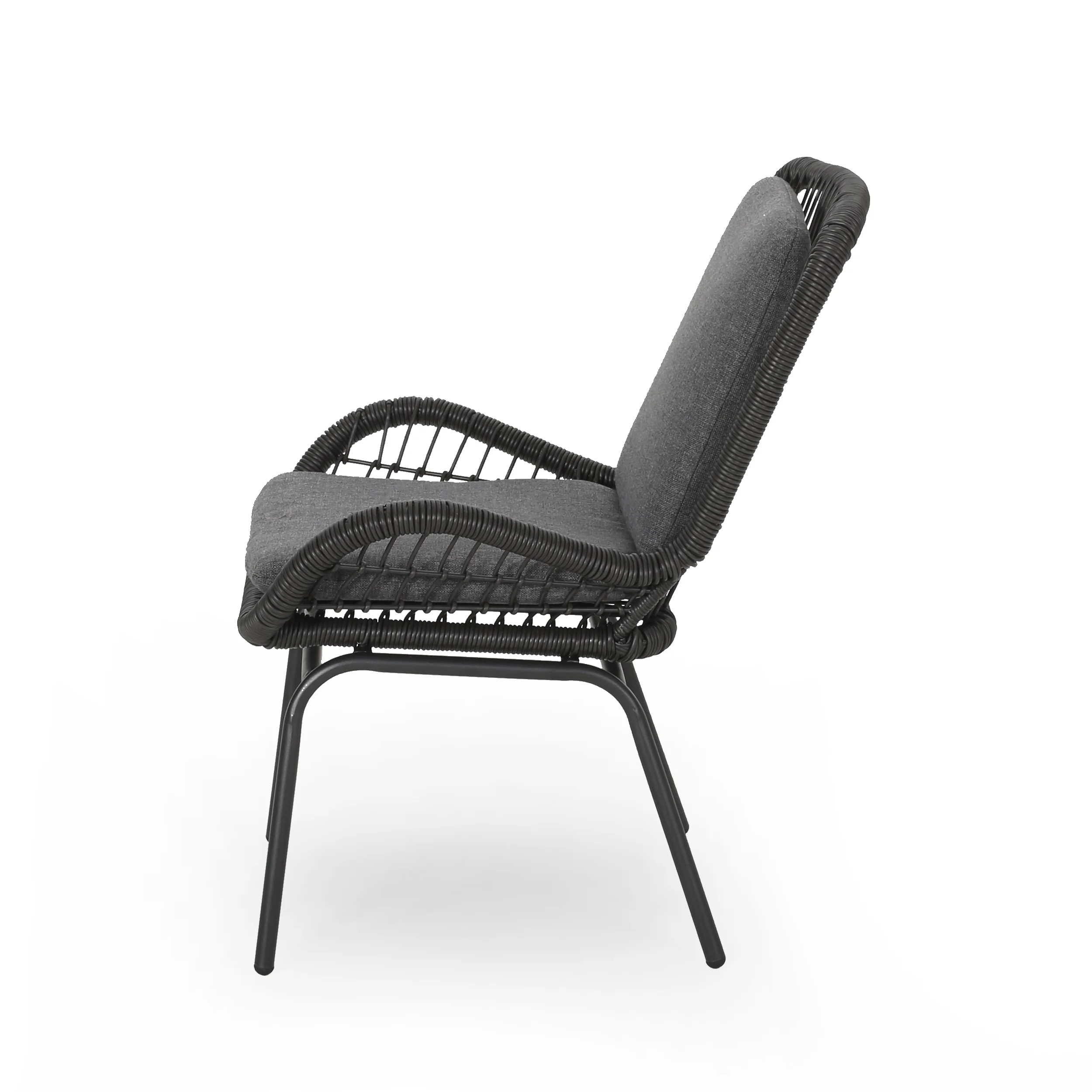 Averyrose Outdoor Wicker Club Chair with Cushions (Set of 2) - furnishings