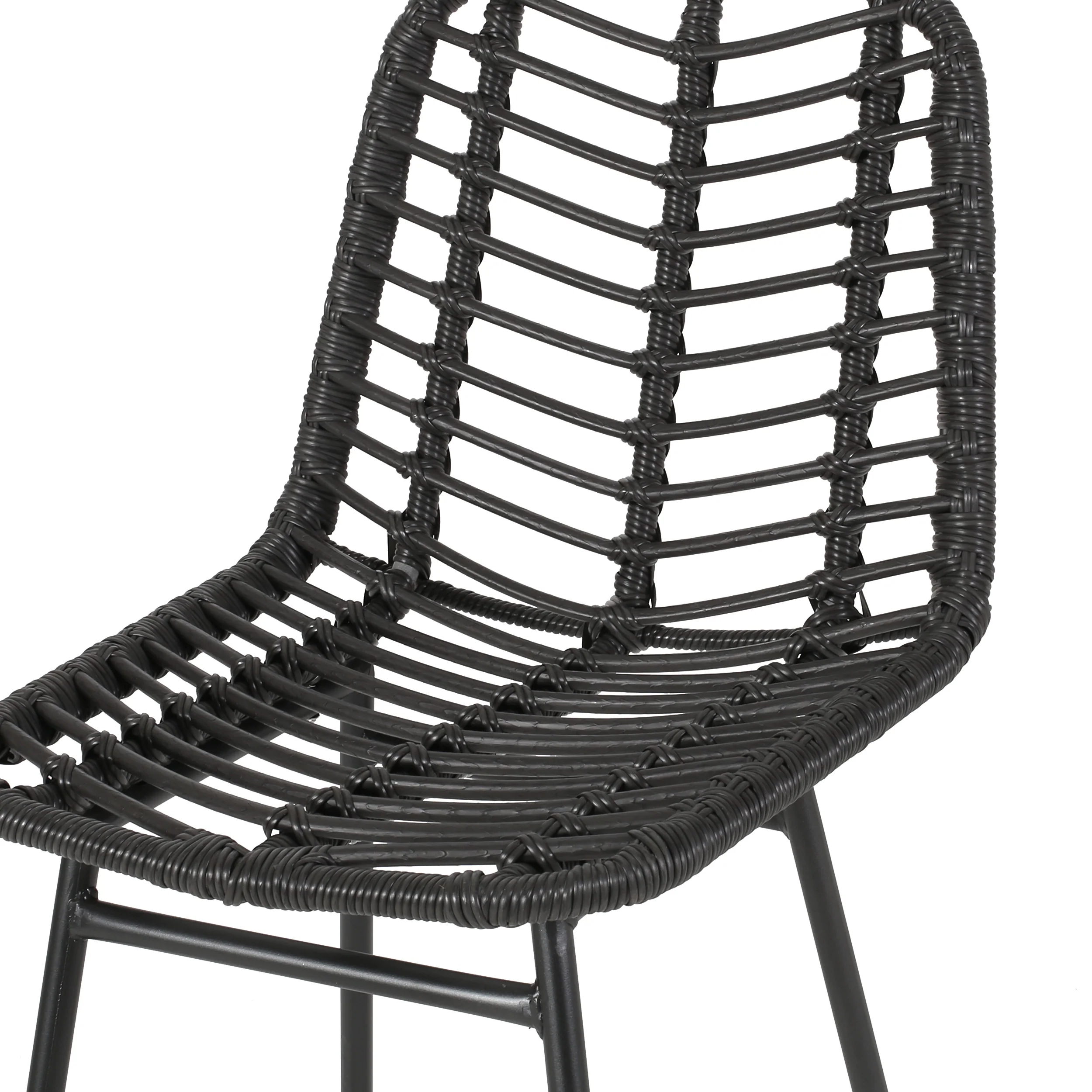 Kendal Outdoor Wicker Barstools (Set of 4) - furnishings