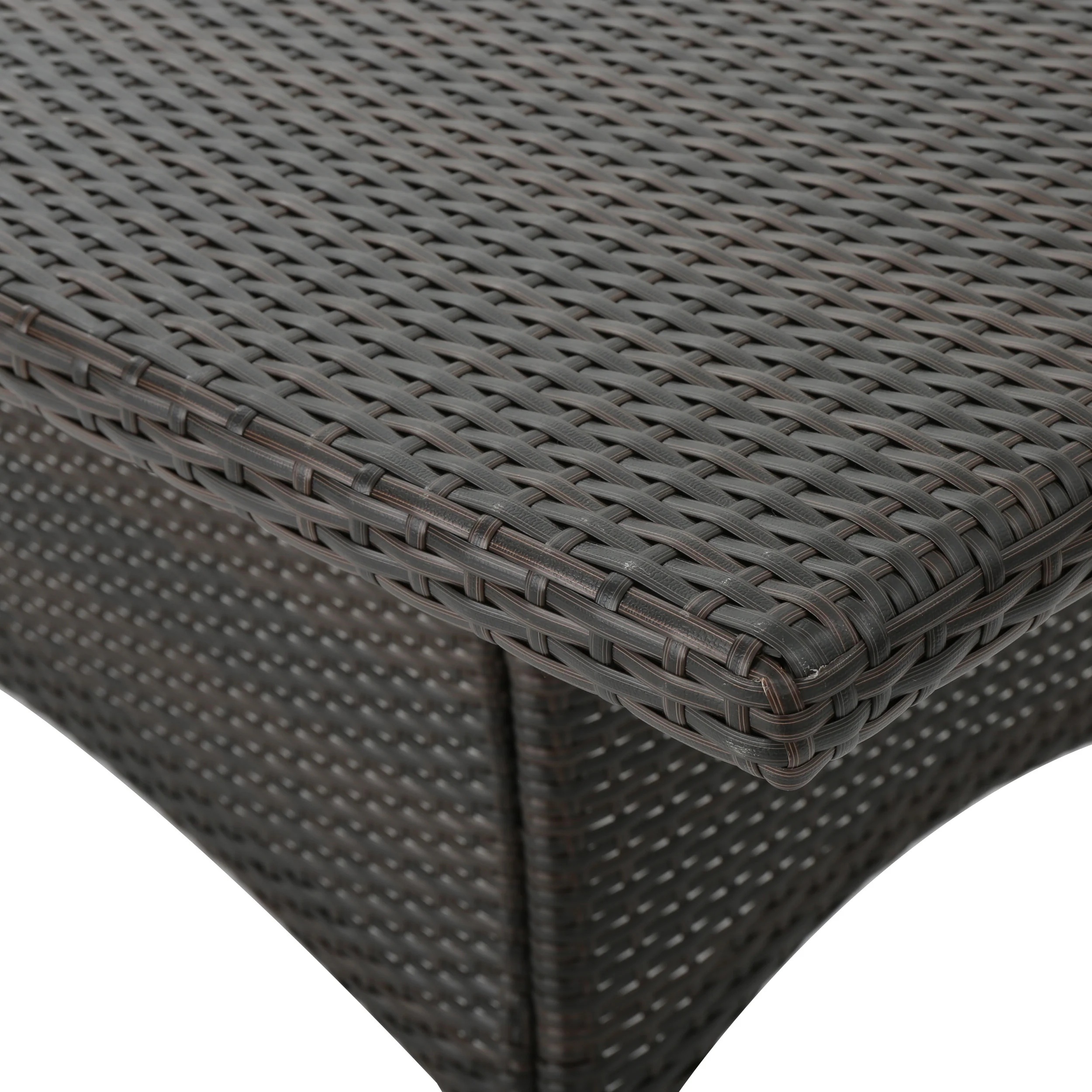 Manteo Rectangular Outdoor Wicker Dining Table - furnishings