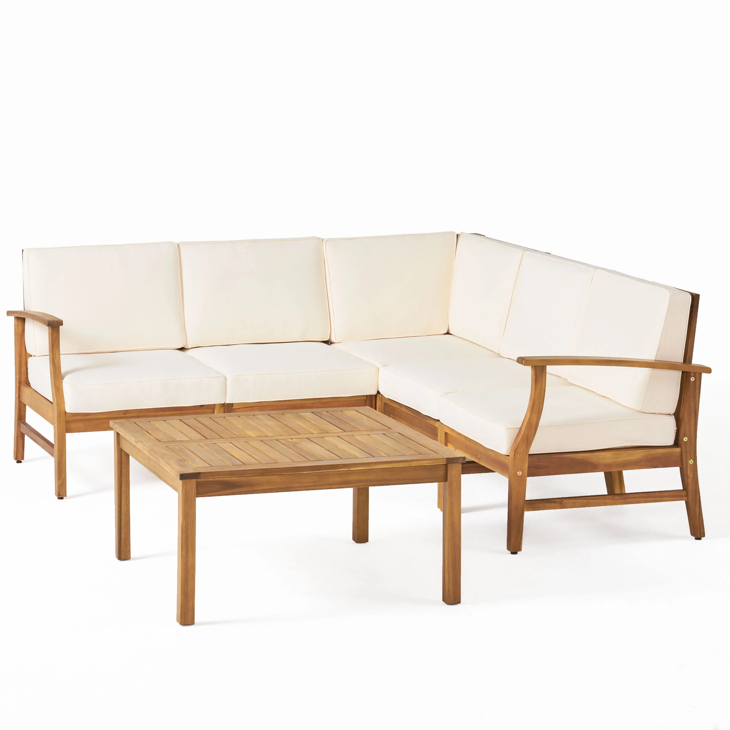 Capri 6pc Outdoor Sofa Set w/ Cushions - furnishings