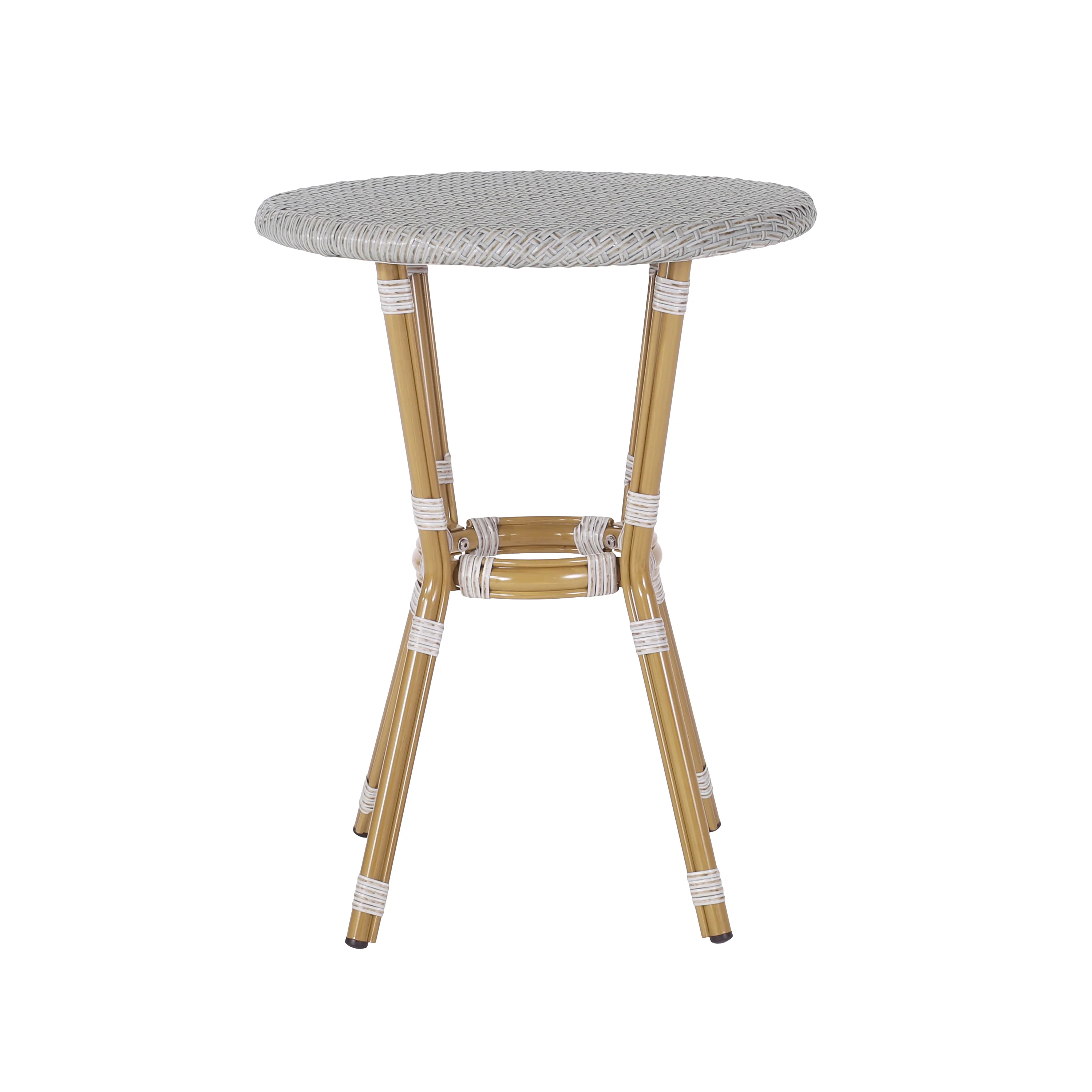 Deshler Outdoor Aluminum French Bistro Table - furnishings