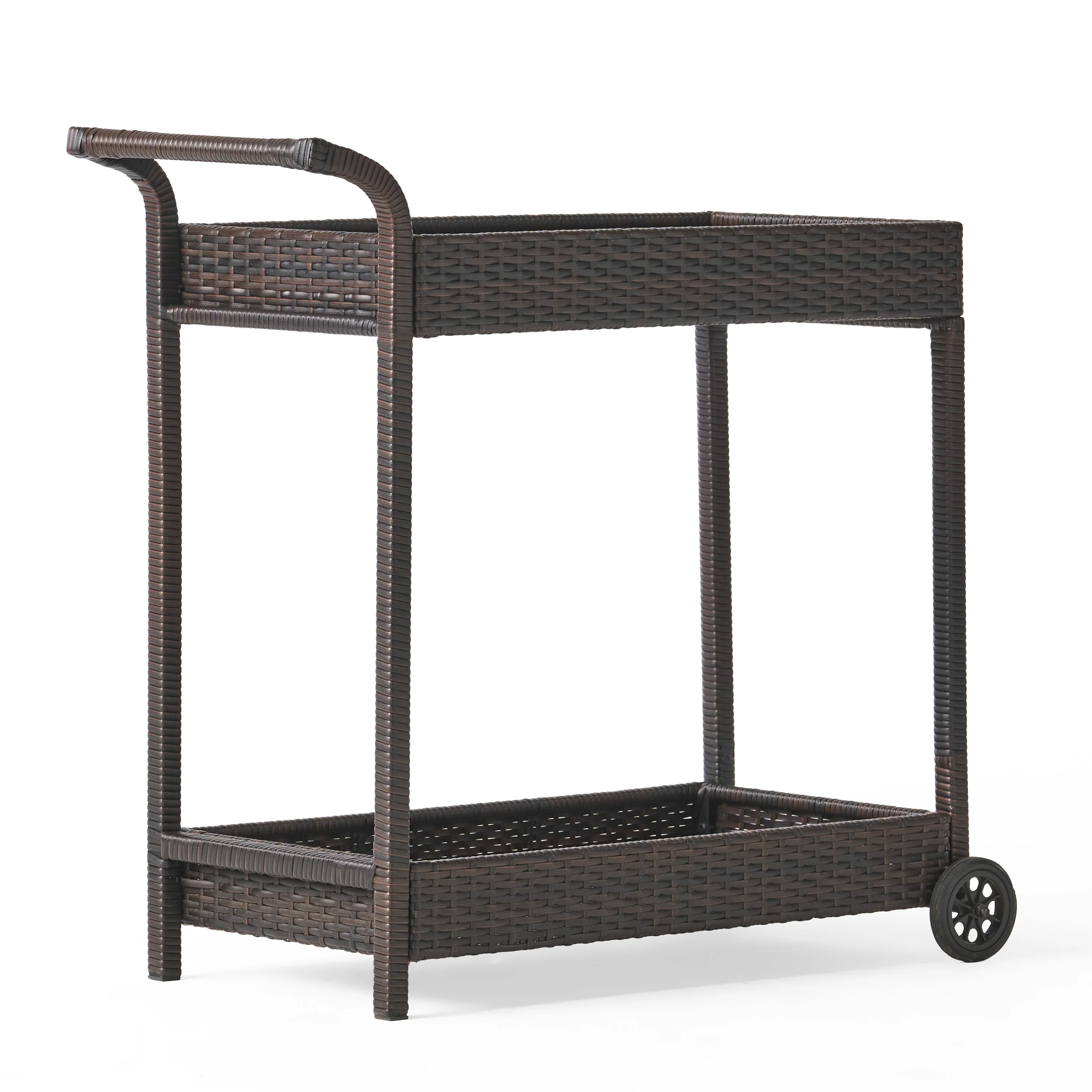 Baja Outdoor Wicker Bar Cart - furnishings