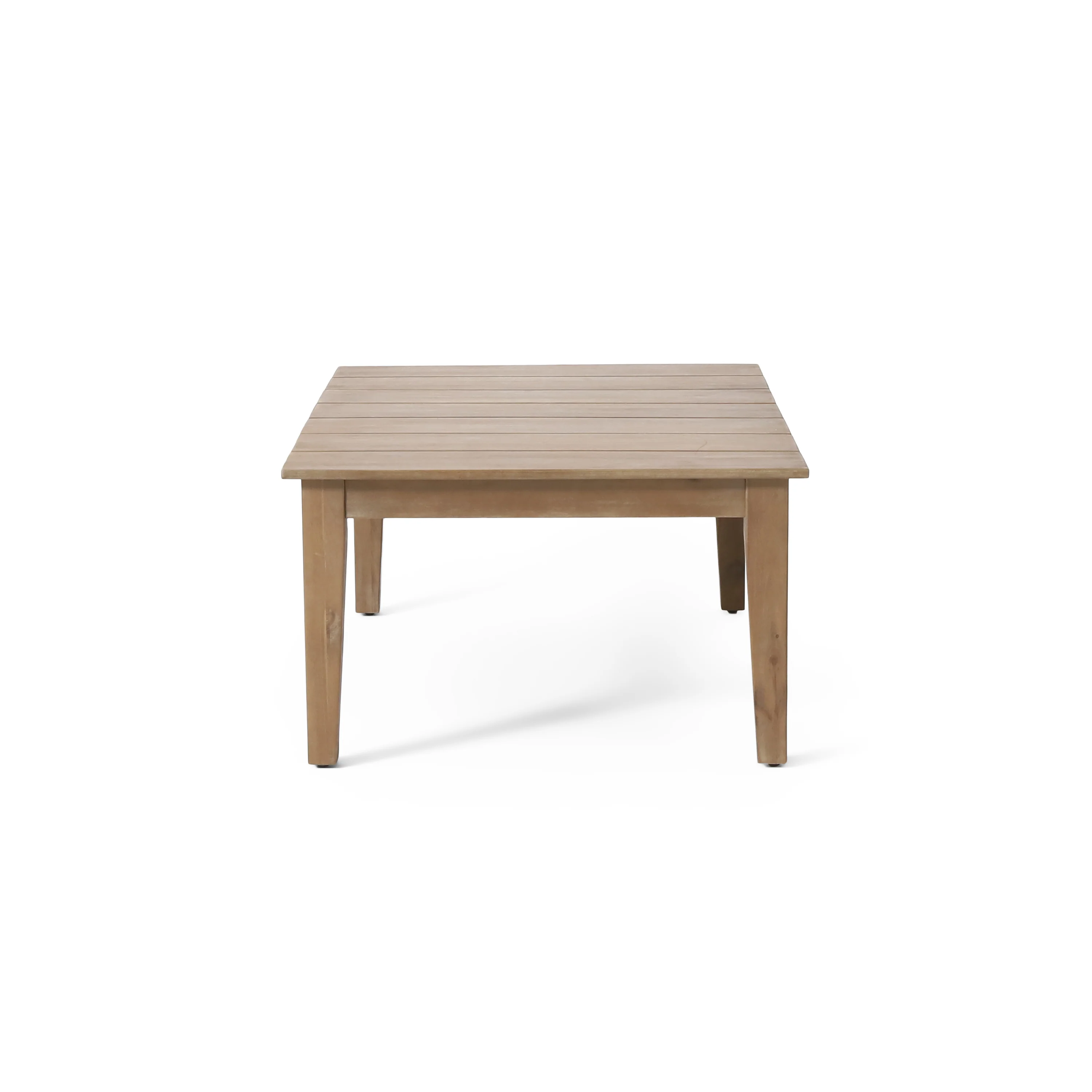 Elmcrest Outdoor Acacia Wood Coffee Table, Light Brown - furnishings