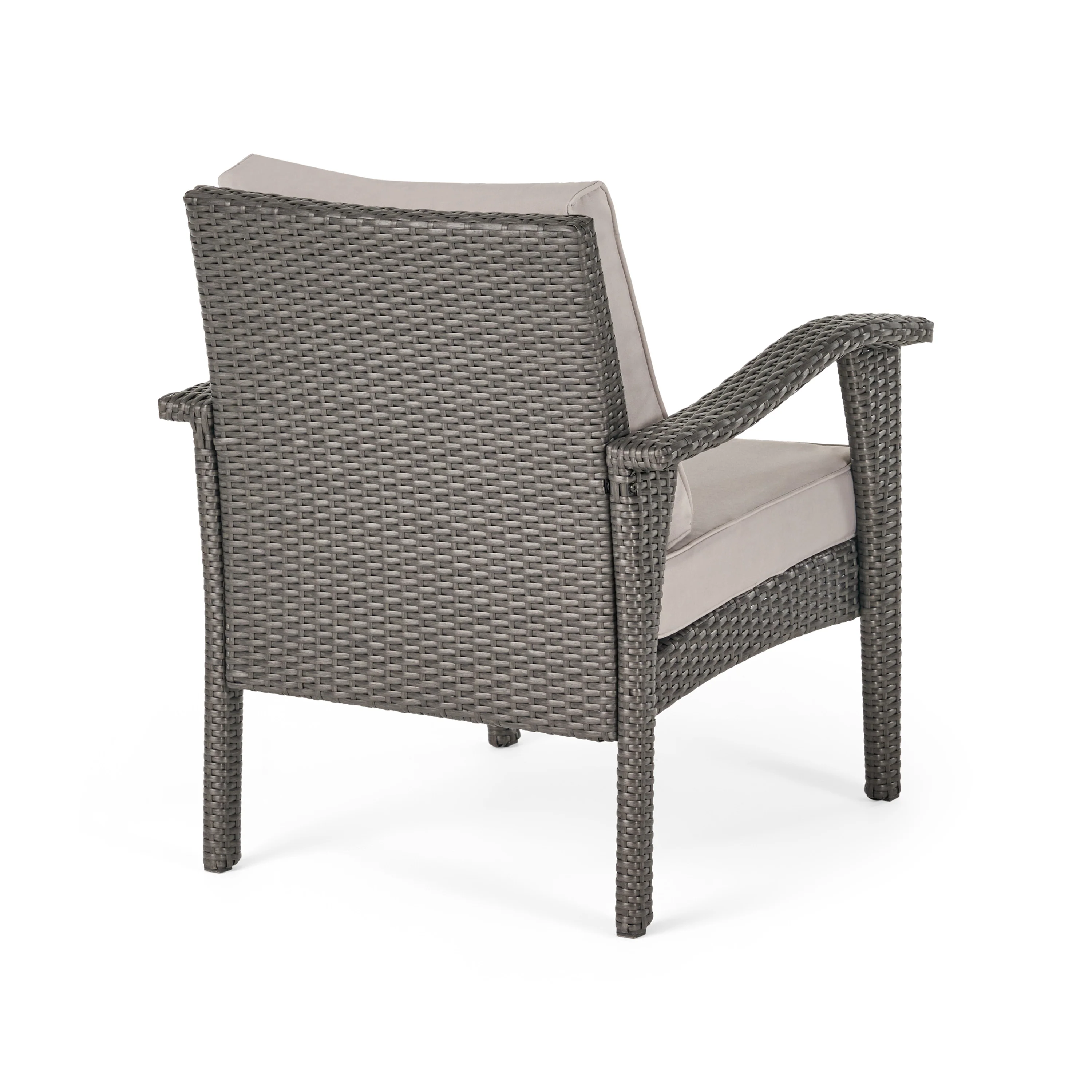 Modesty Outdoor 4 Club Chair Chat Set with Fire Pit - furnishings