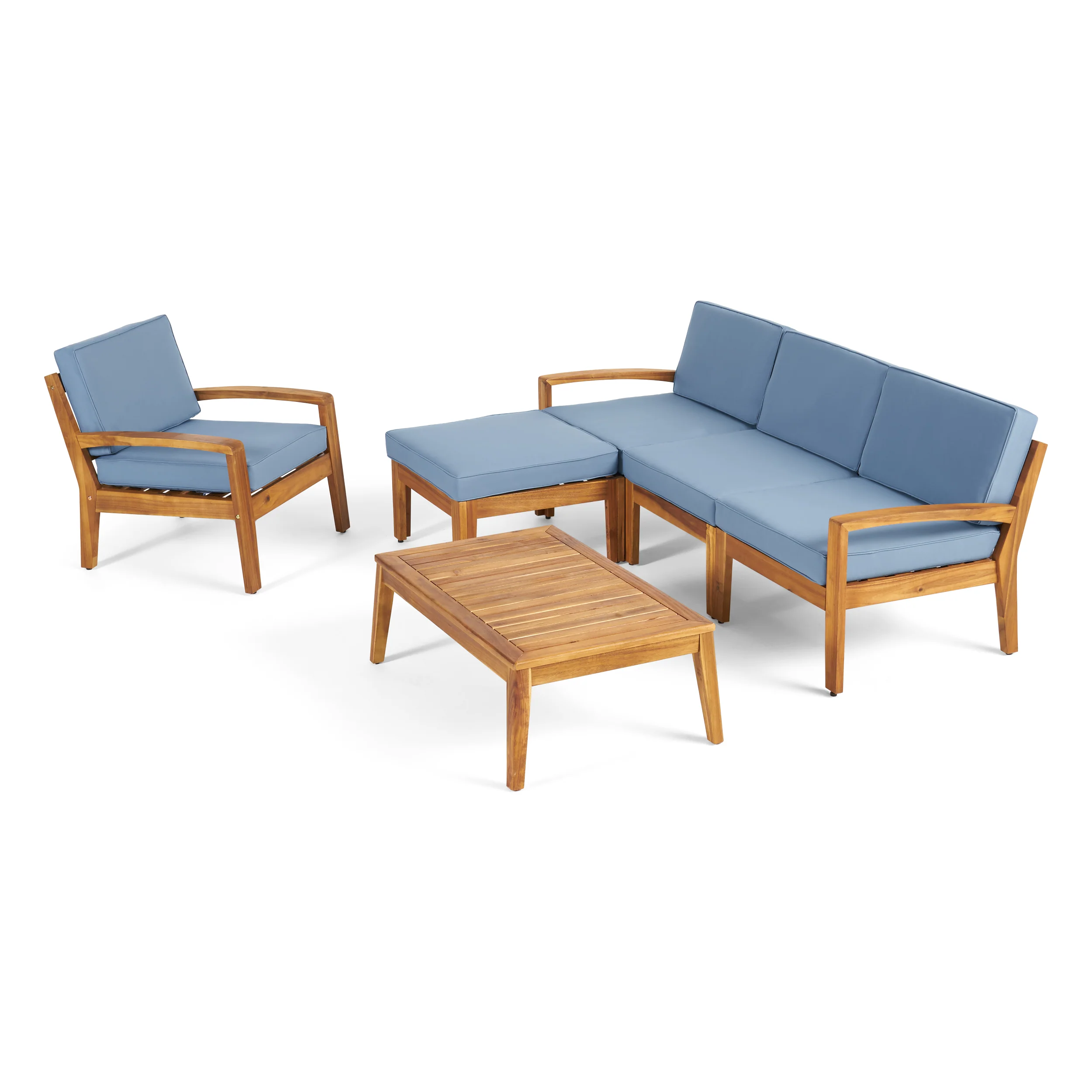Parma 4-Seater Sectional Sofa Set For Patio with Club Chair - furnishings