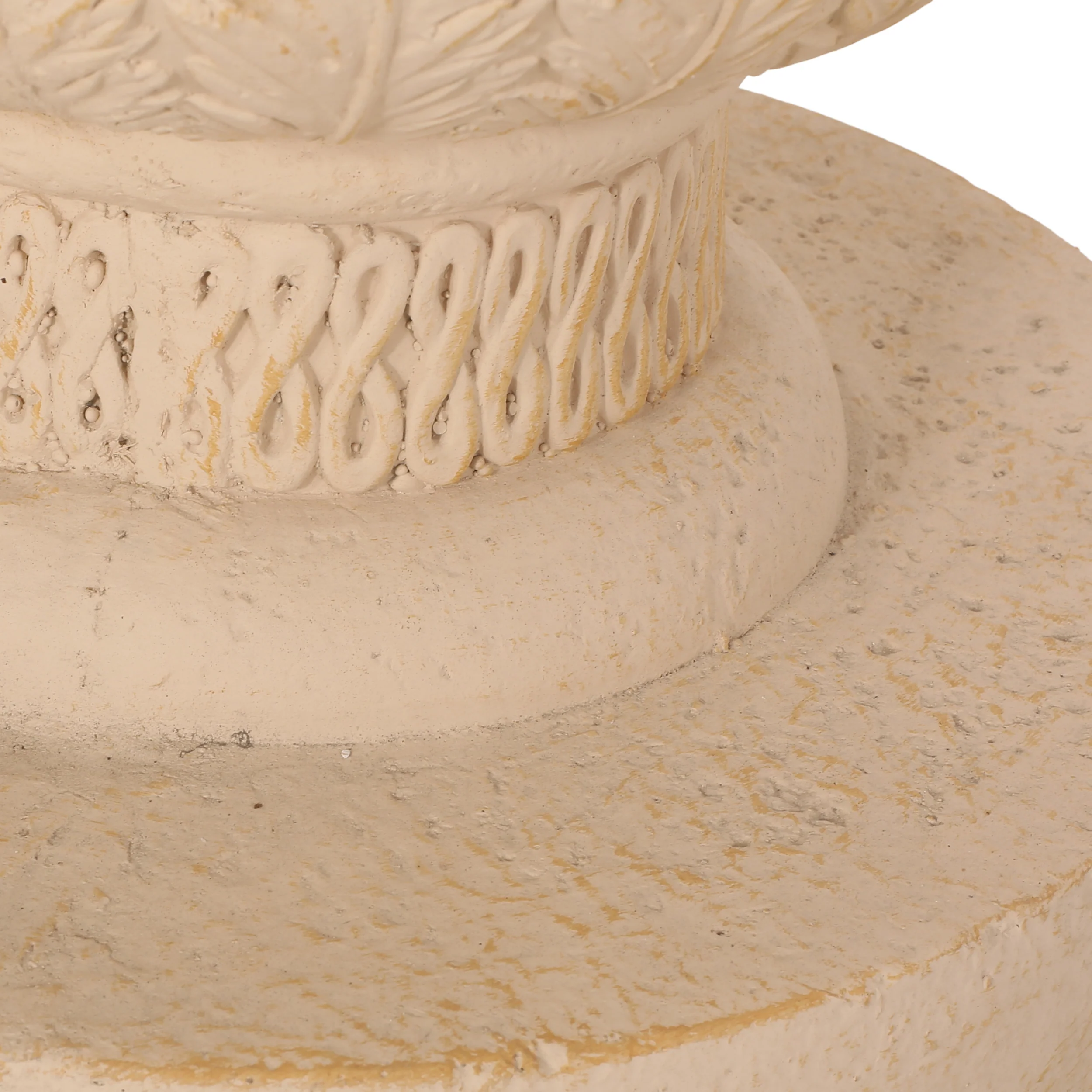 Speakes Outdoor Cast Stone Umbrella Holder Side Table - furnishings