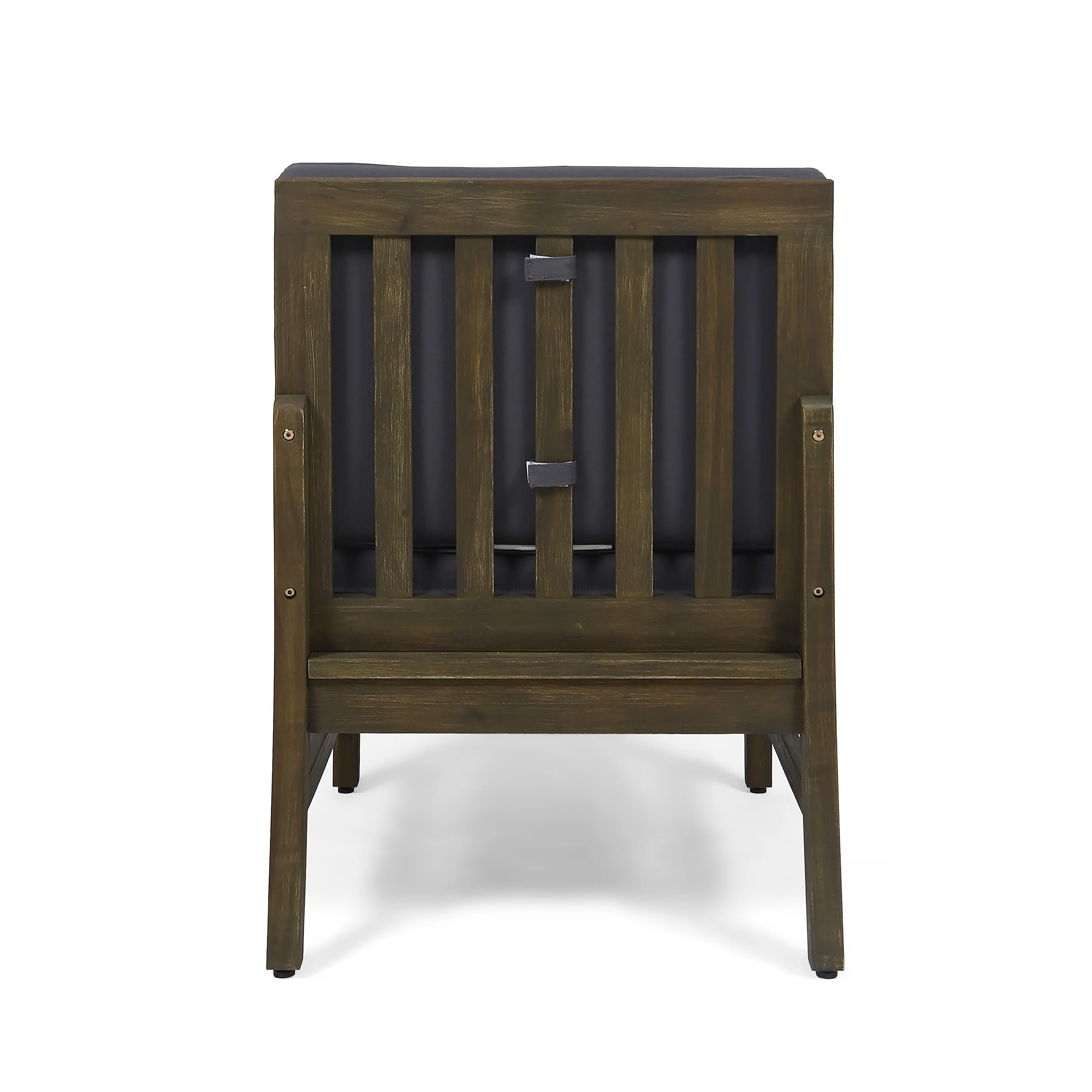 Lorelei Outdoor 7 Piece Acacia Wood 4-Seater Sofa and Club Chairs Set - furnishings