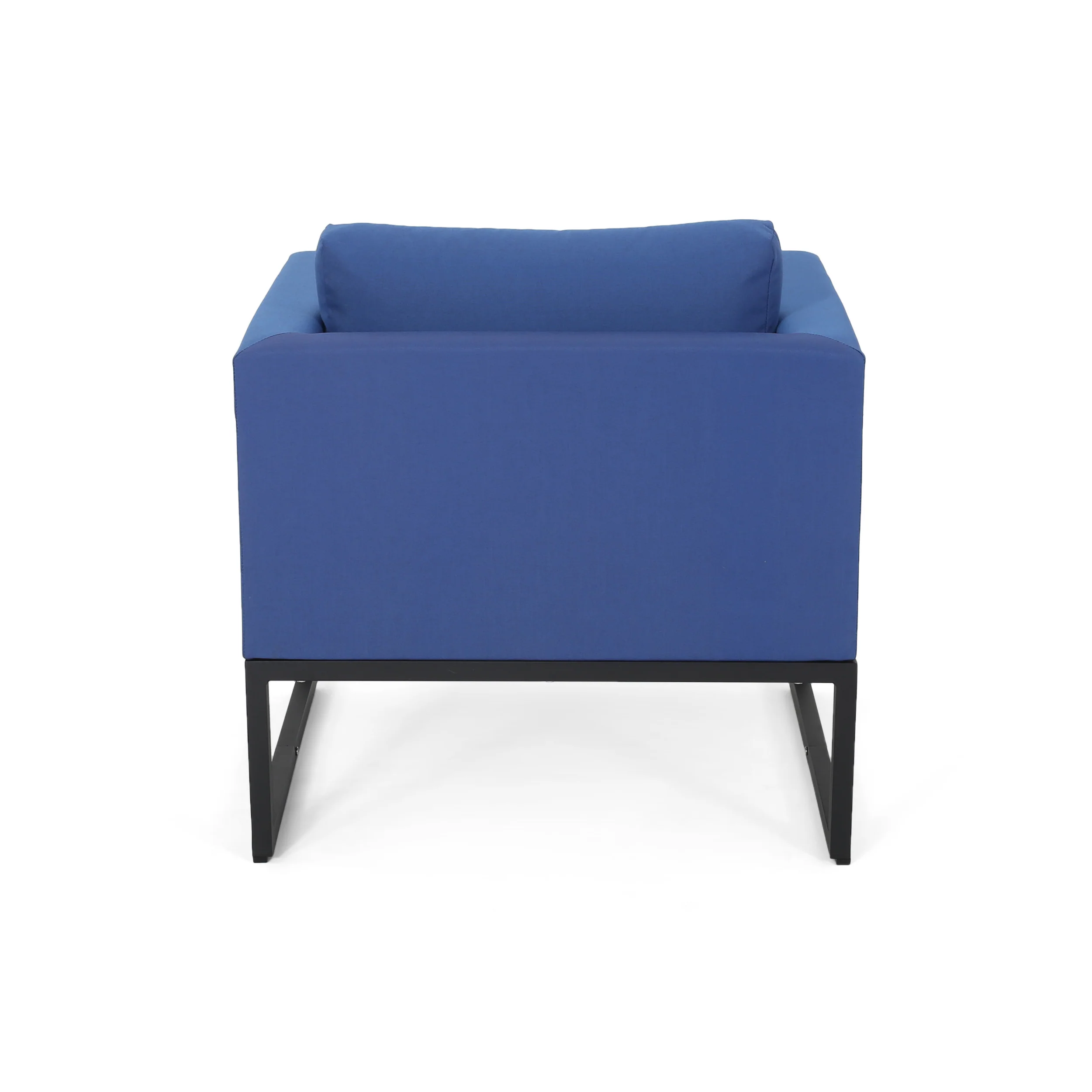 Jacqueline Modern Outdoor Upholstered Club Chair (Set of 4) - furnishings
