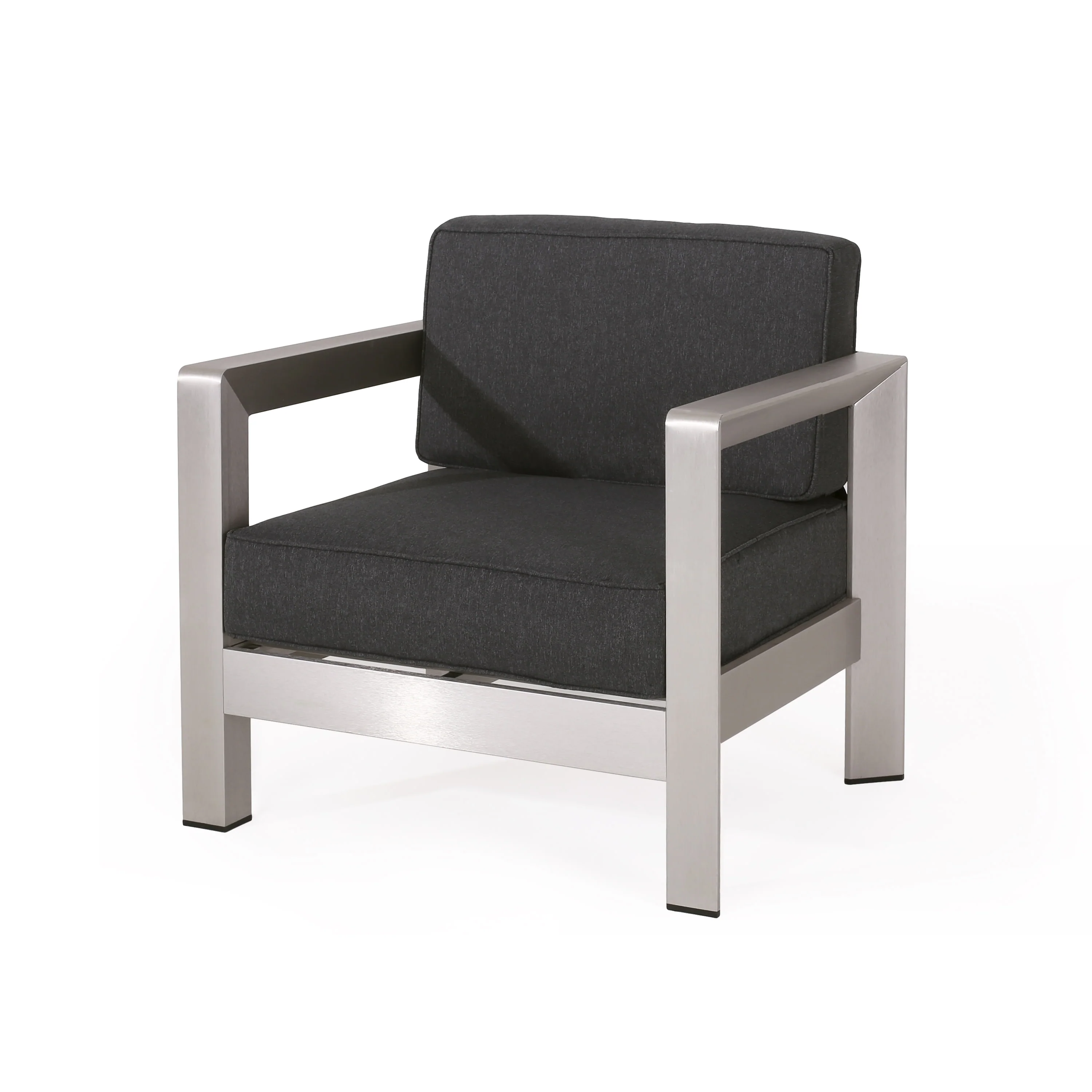 Alec Outdoor Aluminum Club Chair with Cushions - furnishings
