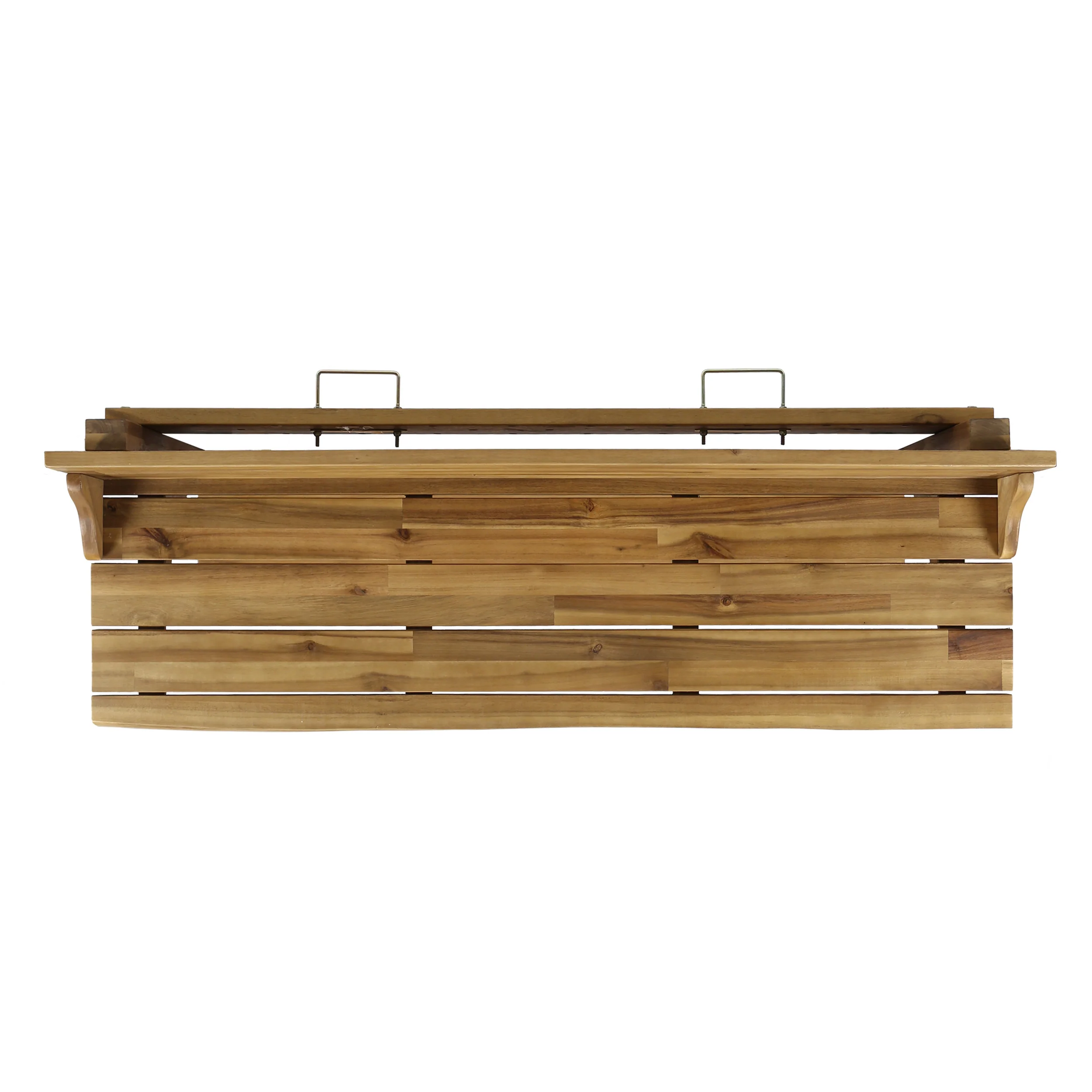 Pensacola Outdoor 3 Piece Acacia Wood Balcony Bar Set - furnishings