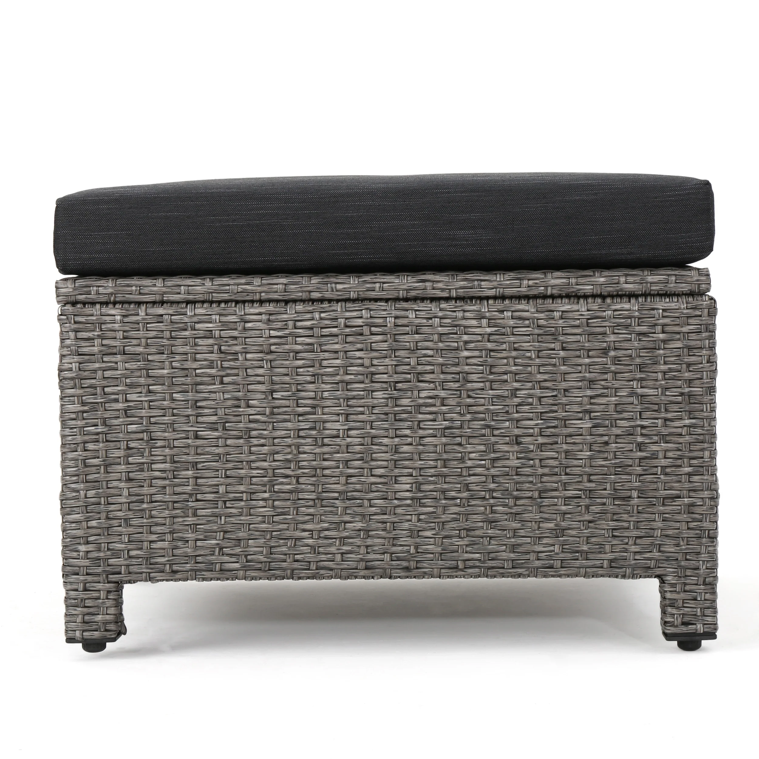 Pueblo Outdoor Wicker Daybed Set w/ Water Resistant Cushions - furnishings