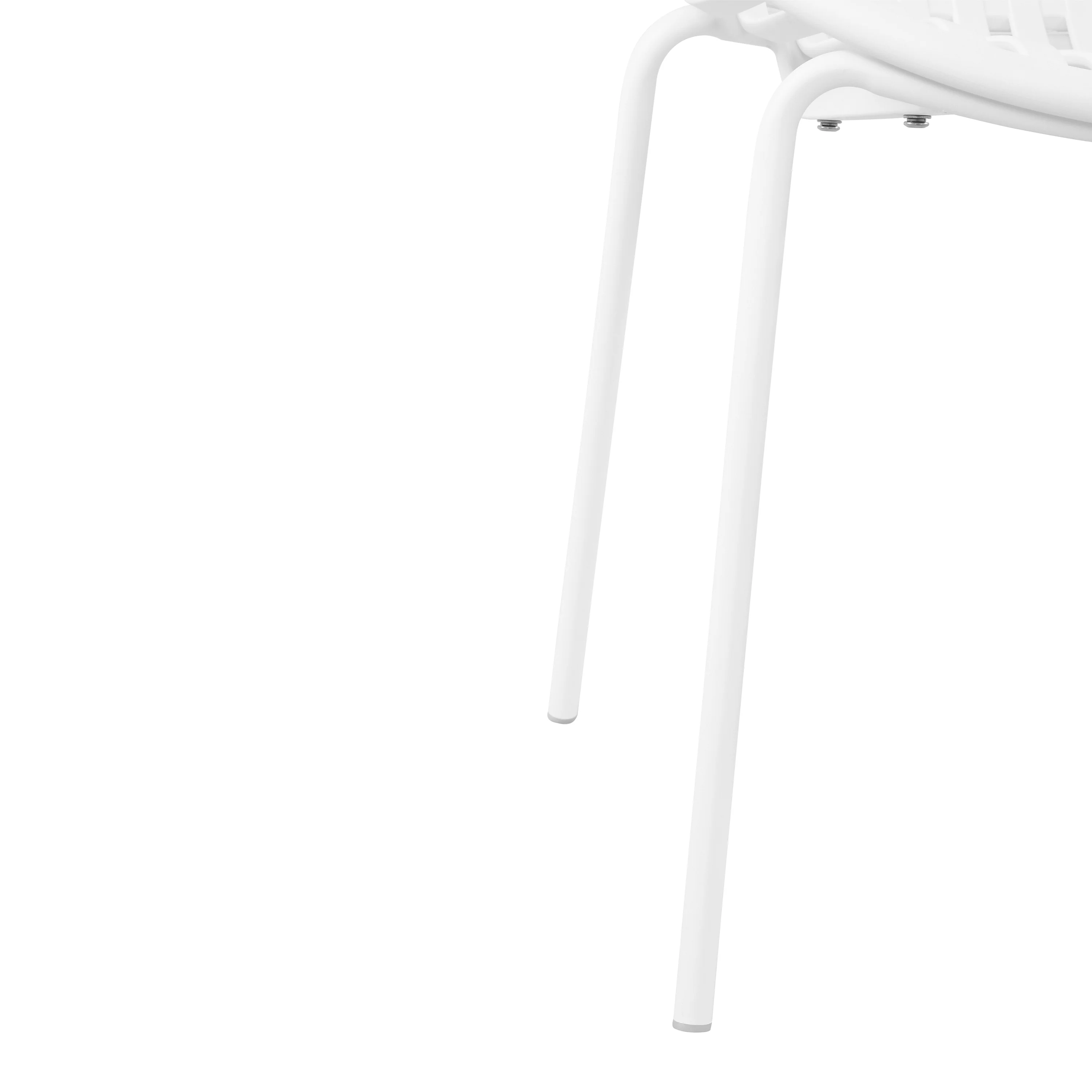Hespera Patio Dining Chairs with Metal Legs & Breathable Plastic Backrest - furnishings