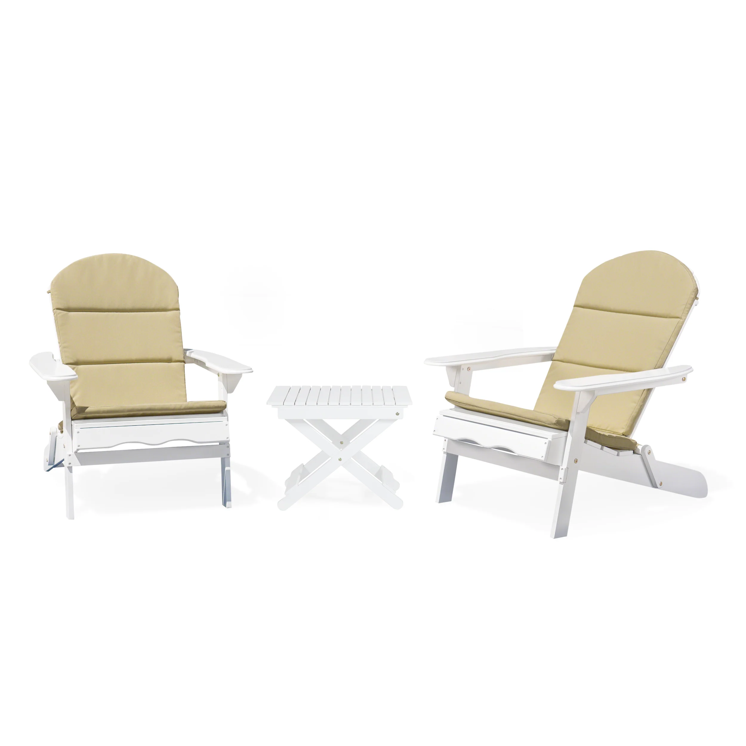Reed Outdoor 2 Seater Acacia Wood Chat Set with Water Resistant Cushions - furnishings