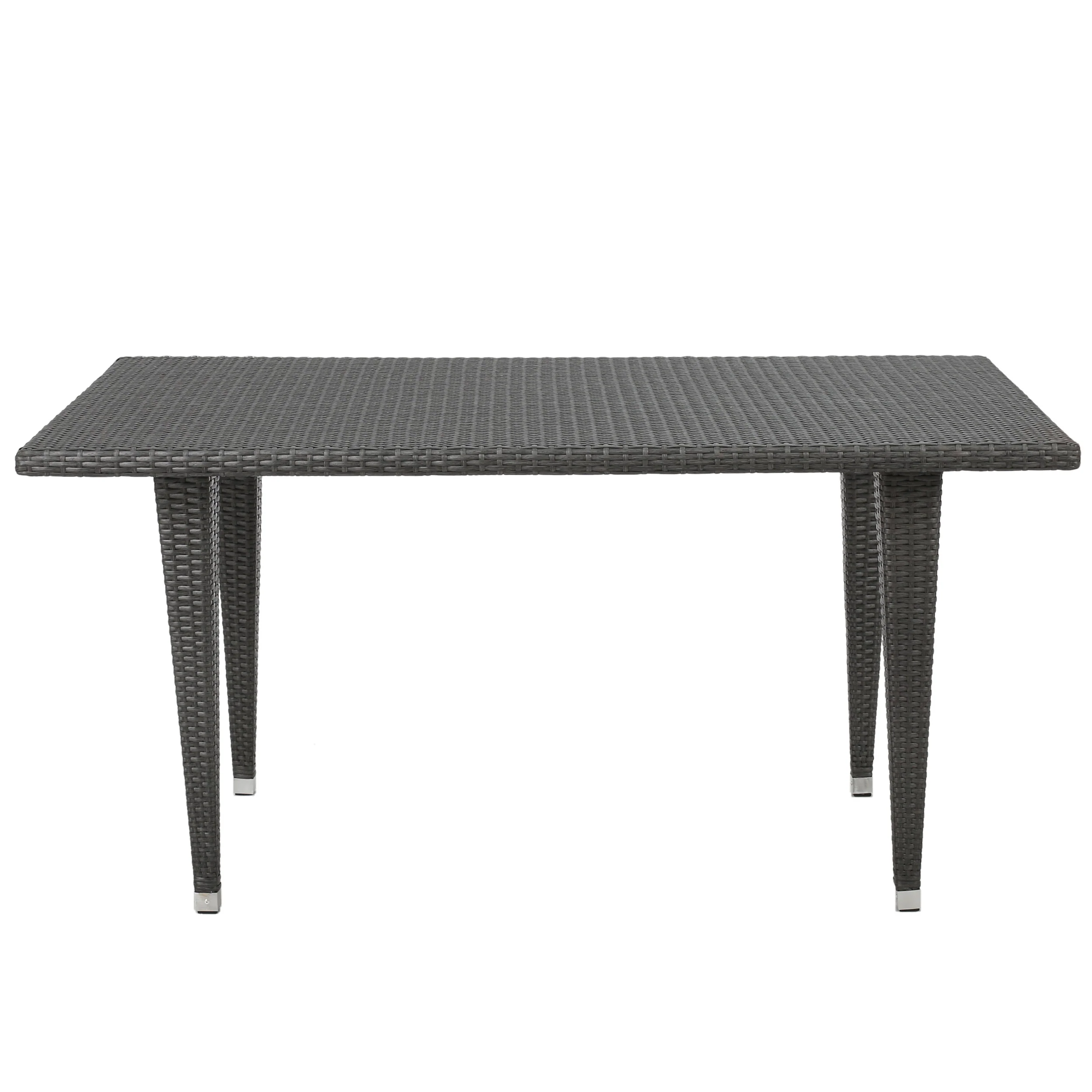 Aina Grey Wicker Outdoor Patio Table - furnishings
