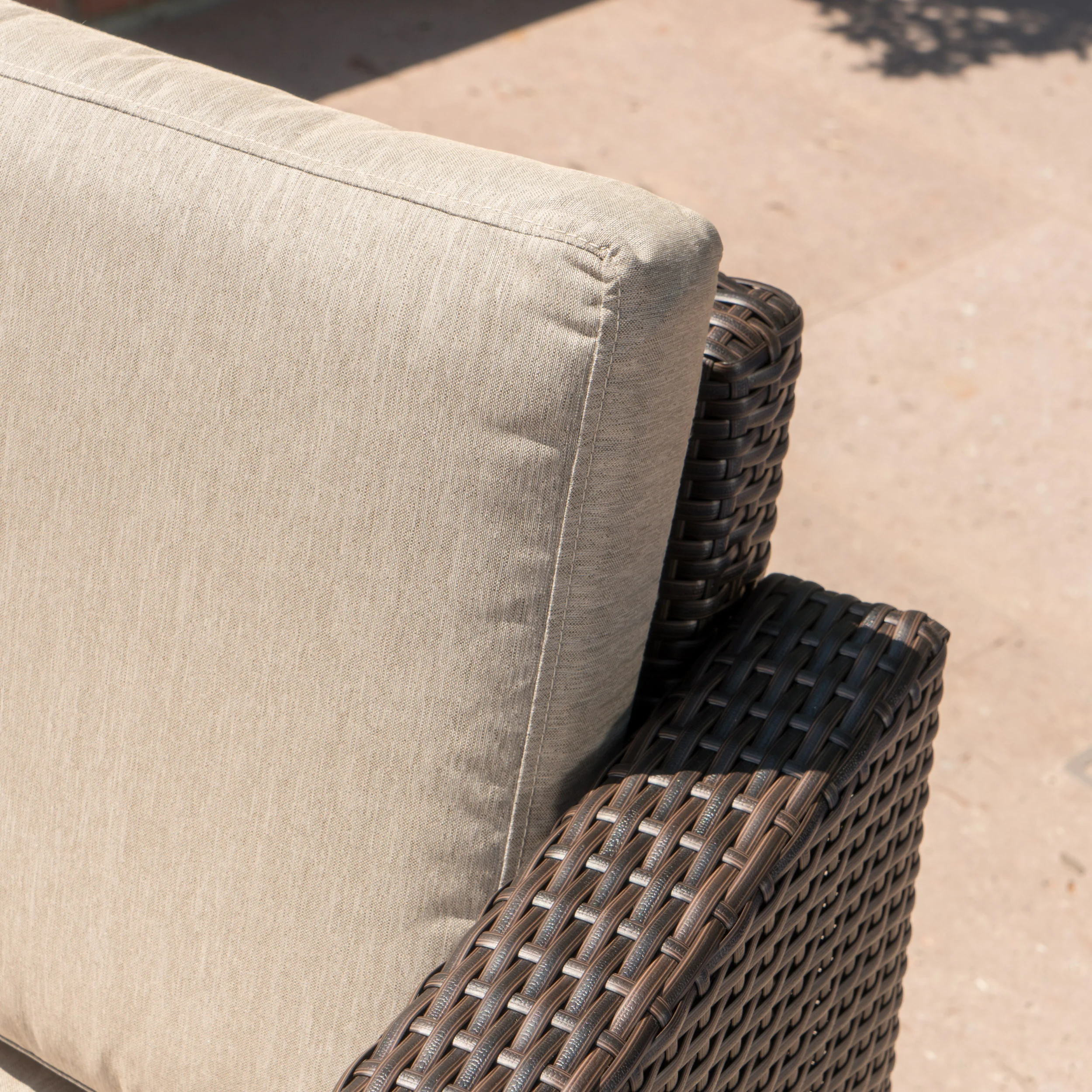 Grady Outdoor Aluminum Framed Mix Brown Wicker Club Chairs (Set of 2) - furnishings