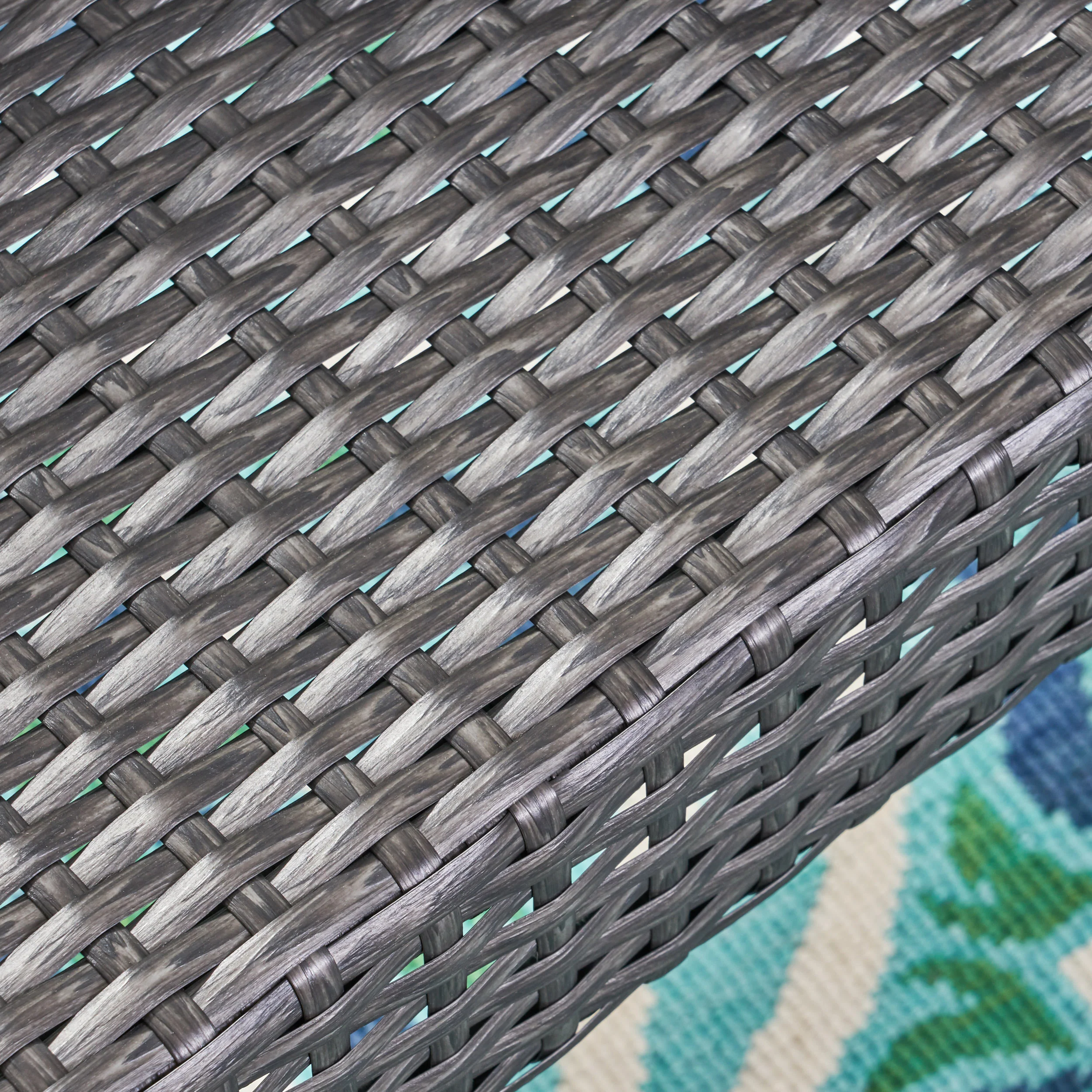 Daisy Outdoor Gray Wicker Dining Chair (Set of 2) - furnishings