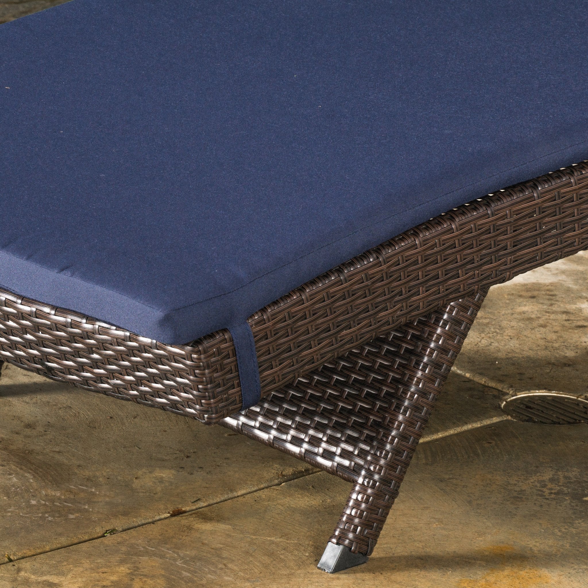 Lakeport Outdoor Adjustable Chaise Lounge Chairs w/ Cushions (set of 2) - furnishings