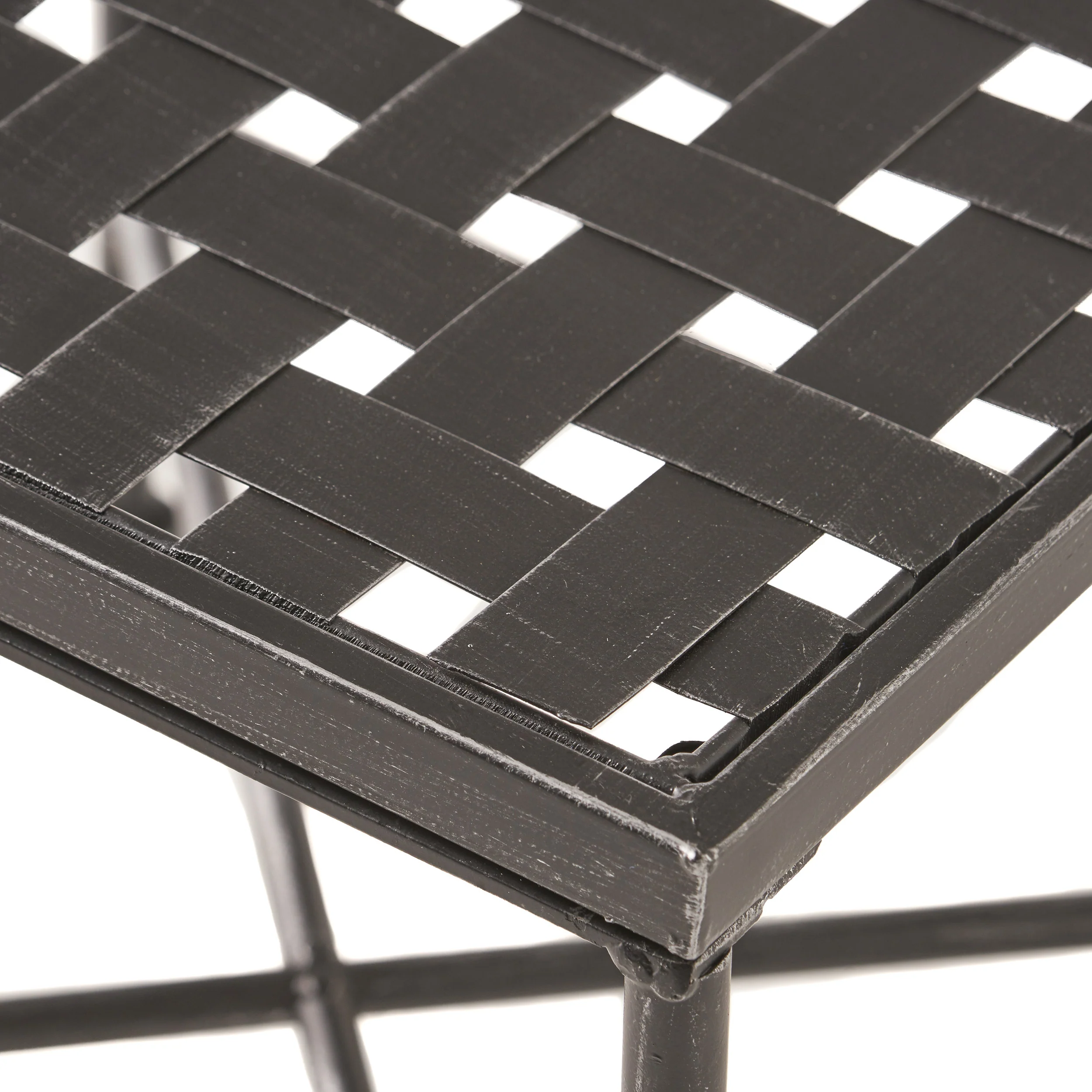 Kent Outdoor Black Iron Side Table - furnishings