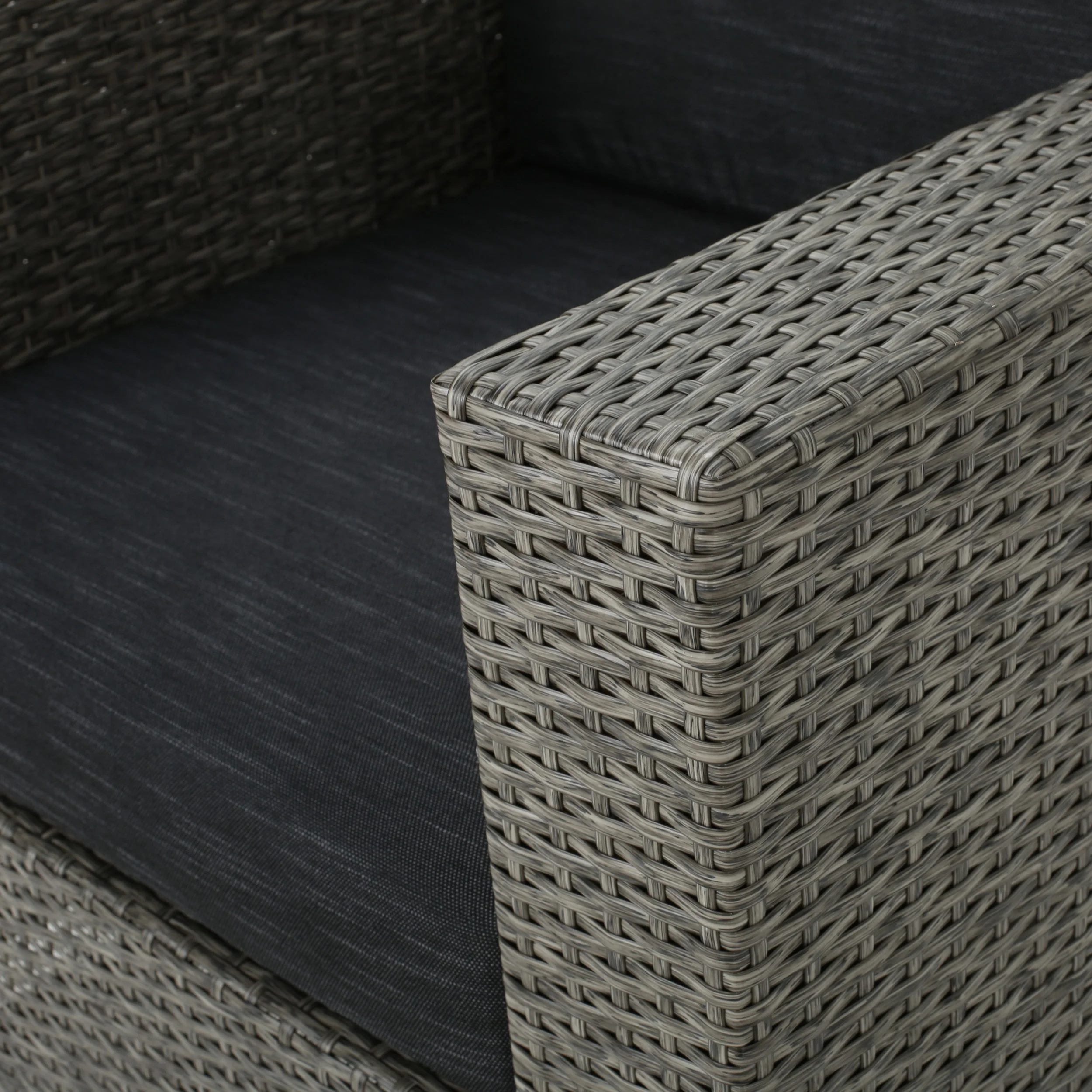 Venice Outdoor Wicker Swivel Club Chairs with Cushions - furnishings