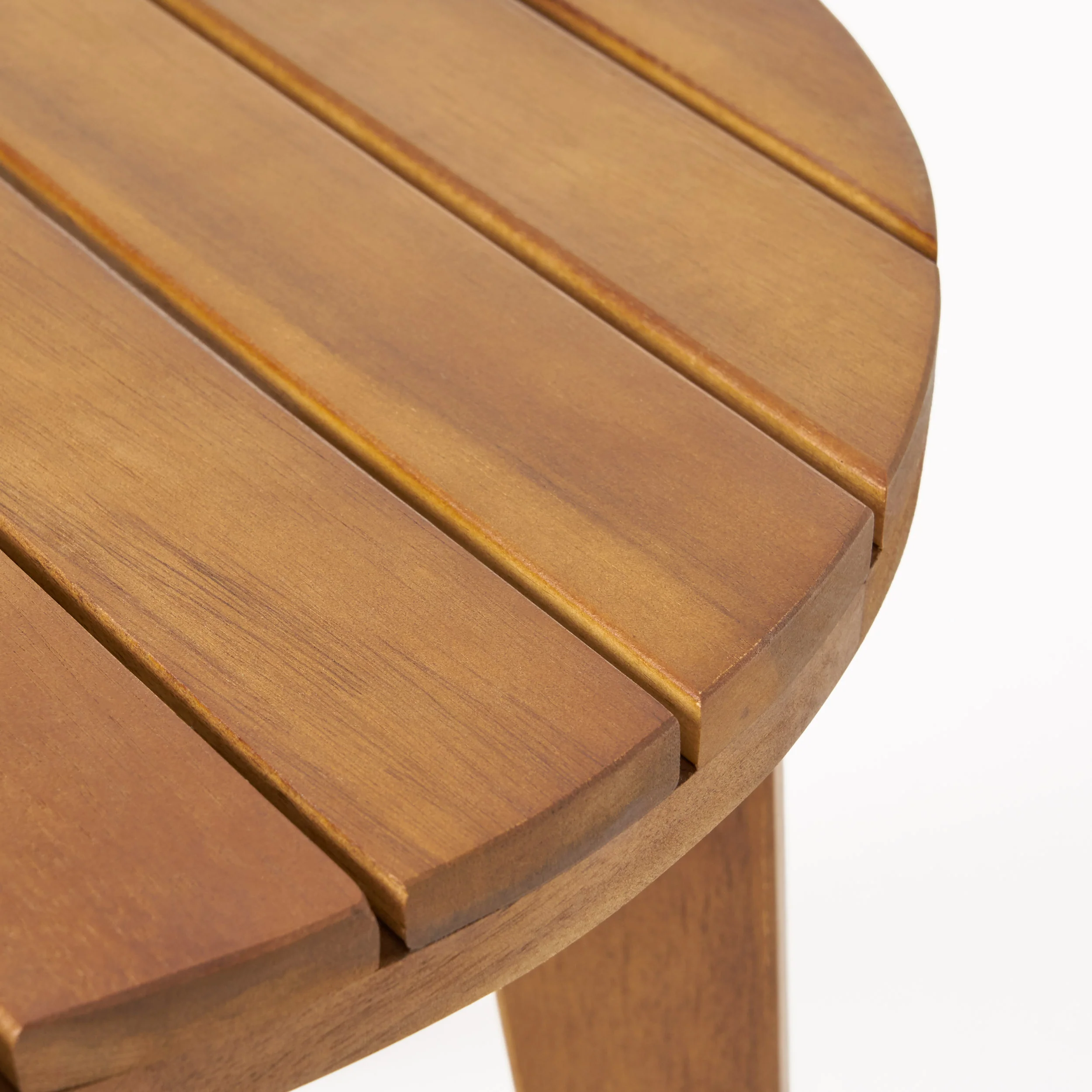 Murray Outdoor Acacia Wood Club Chair and Side Table Set - furnishings