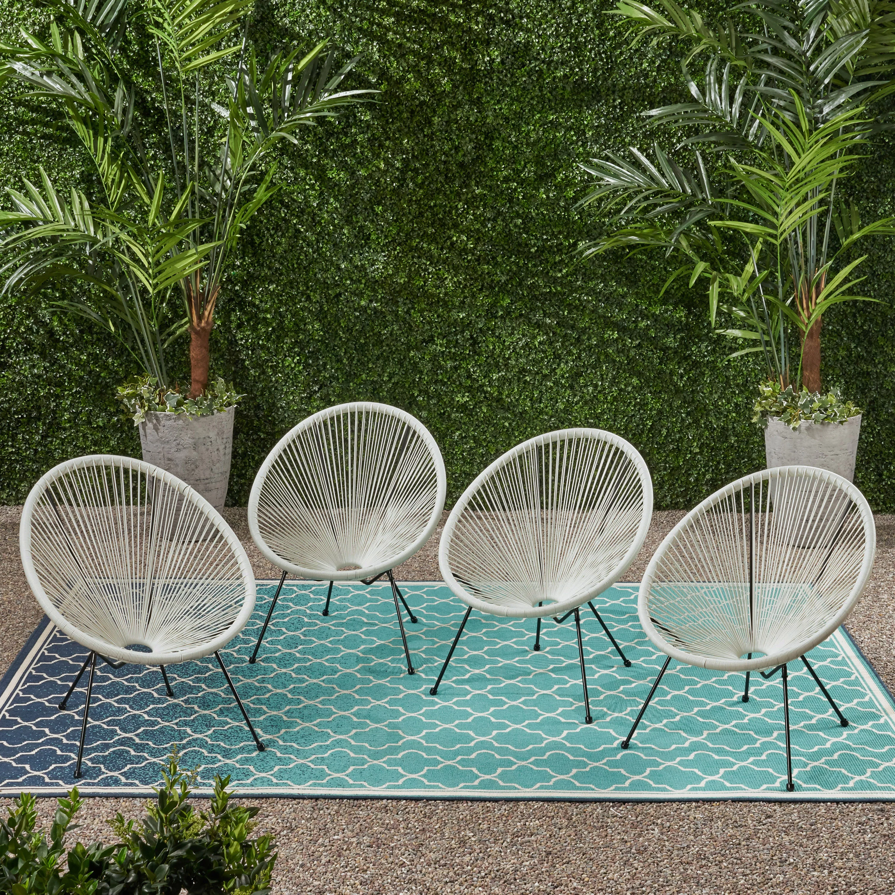 Major Outdoor Mexican String Weave Chair (Set of 4) - furnishings