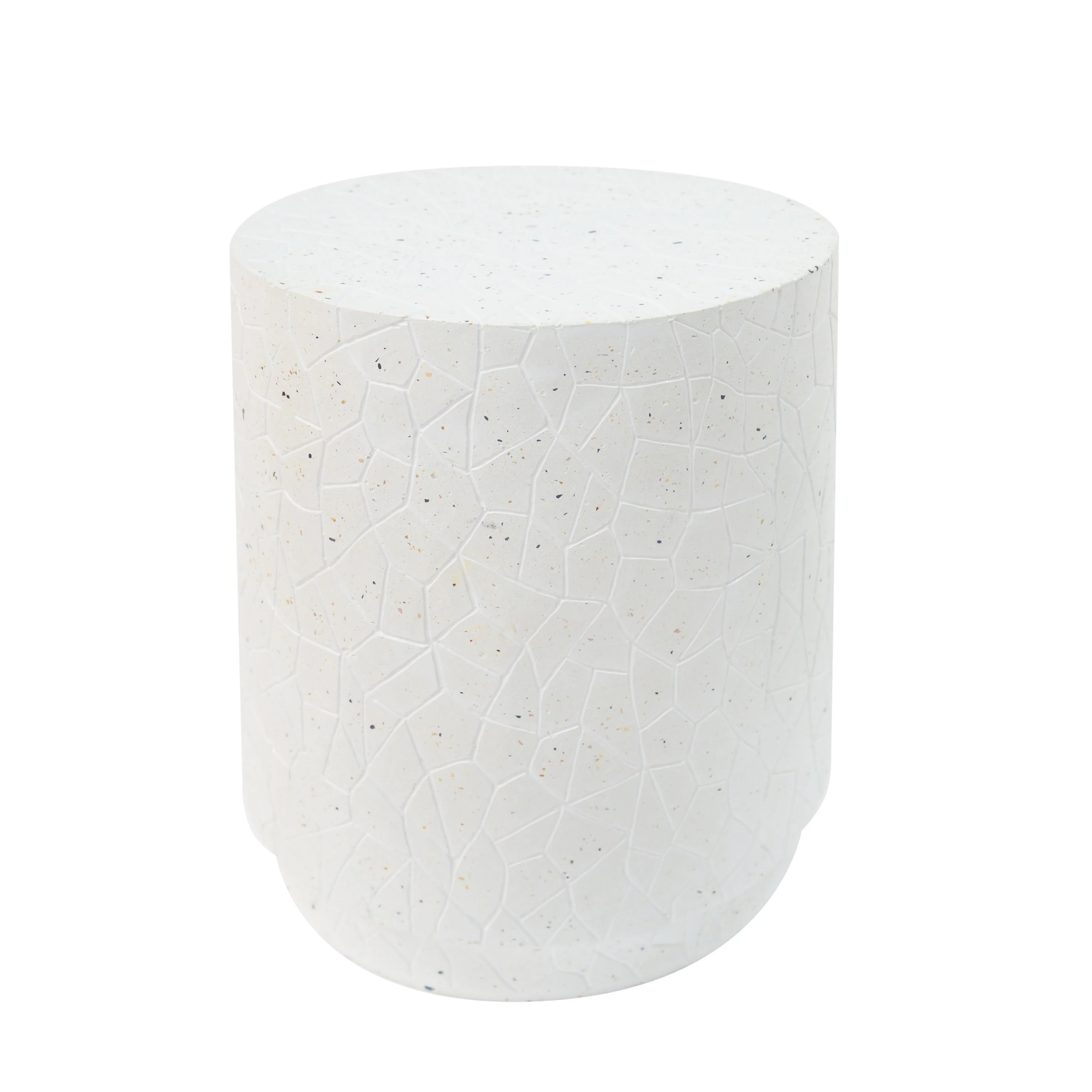 Vespever Outdoor Patio Round Accent Table, Concrete - furnishings