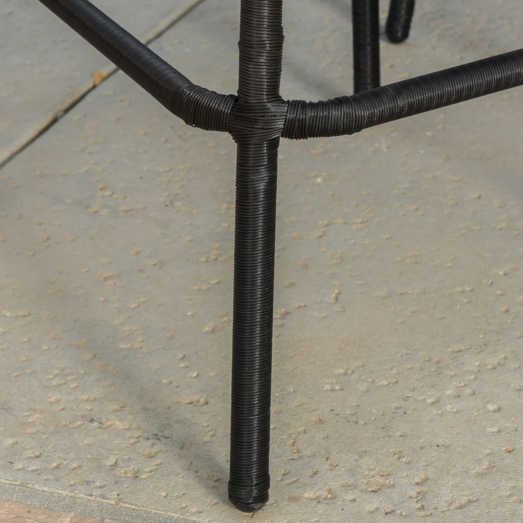 Trestle 29-Inch Outdoors Dark Brown Wicker Barstools (Set of 2) - furnishings