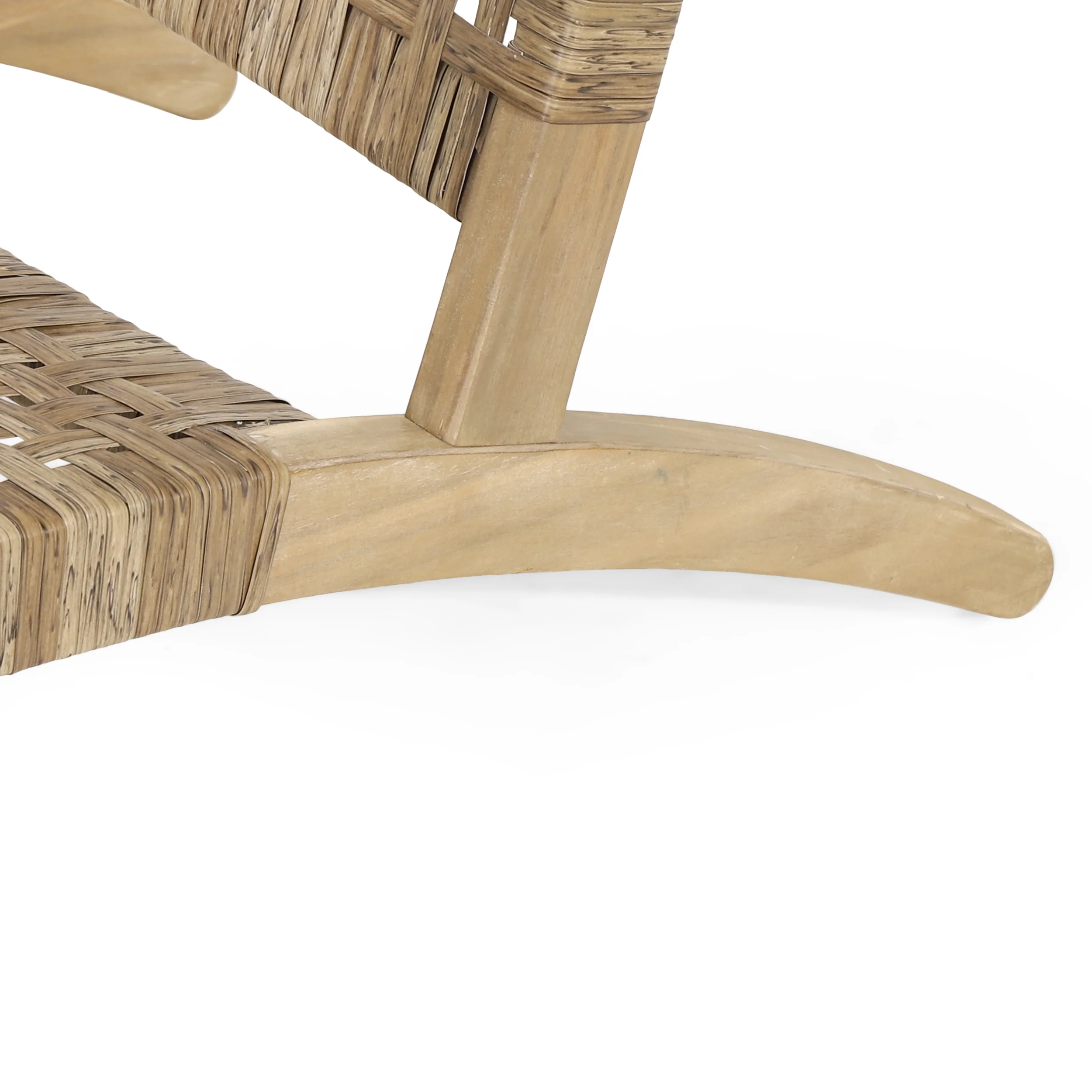 Arlost Outdoor Wicker Lounge Chairs with Ottoman, Set of 2, Light Brown and Light Multibrown - furnishings