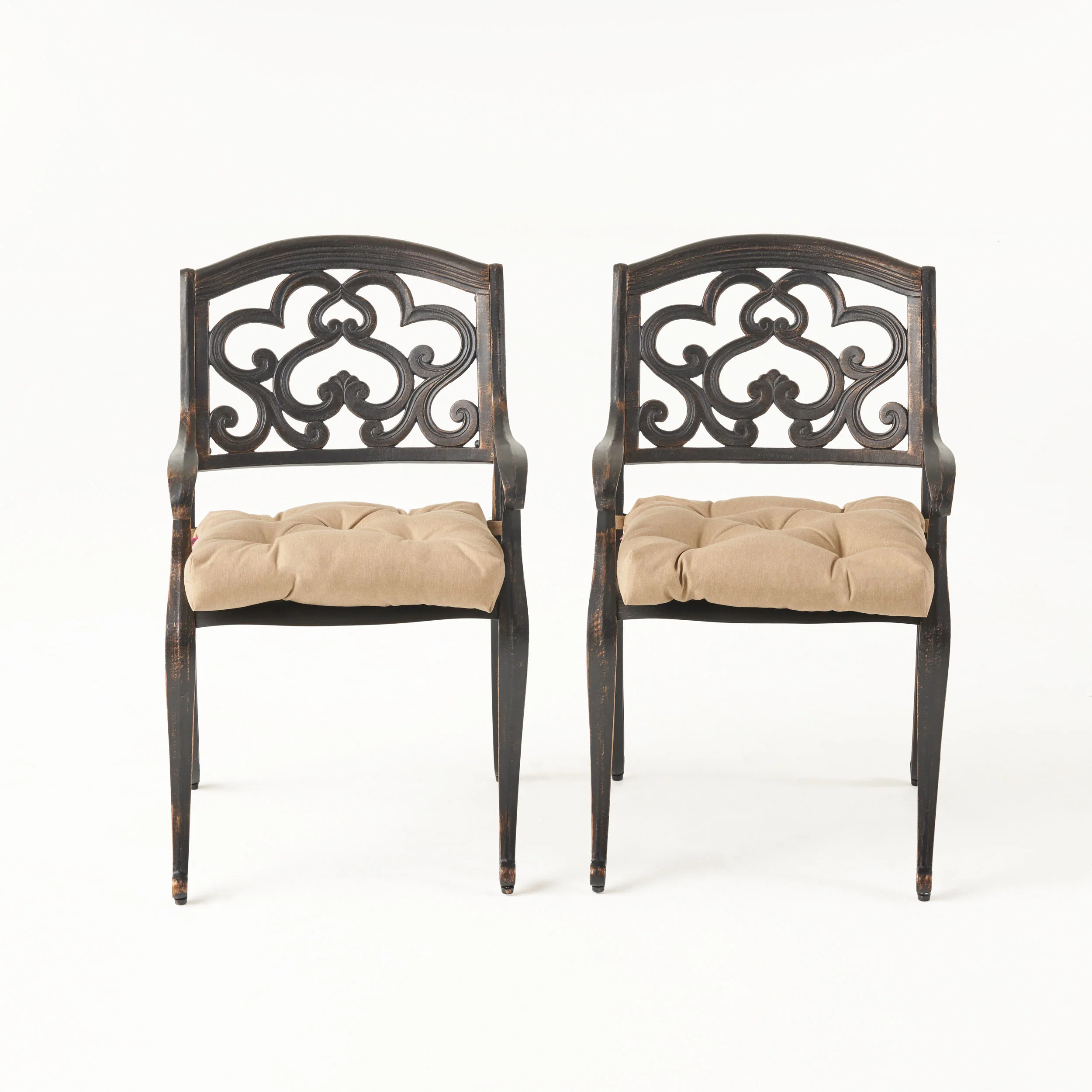 Sher Outdoor Dining Chair with Cushion (Set of 2) - furnishings