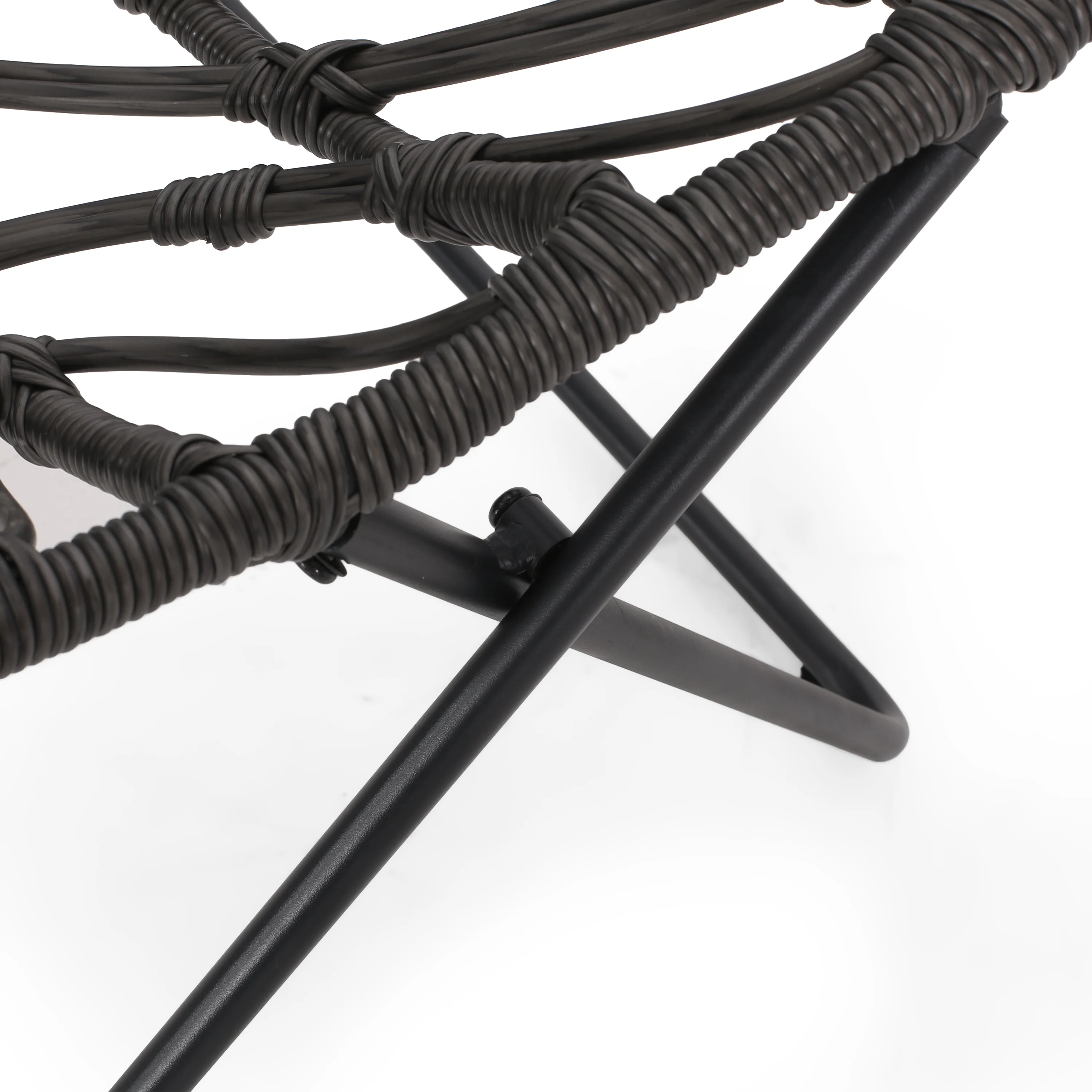 Danbury Outdoor Boho Modern Wicker 3 Piece Chat Set - furnishings
