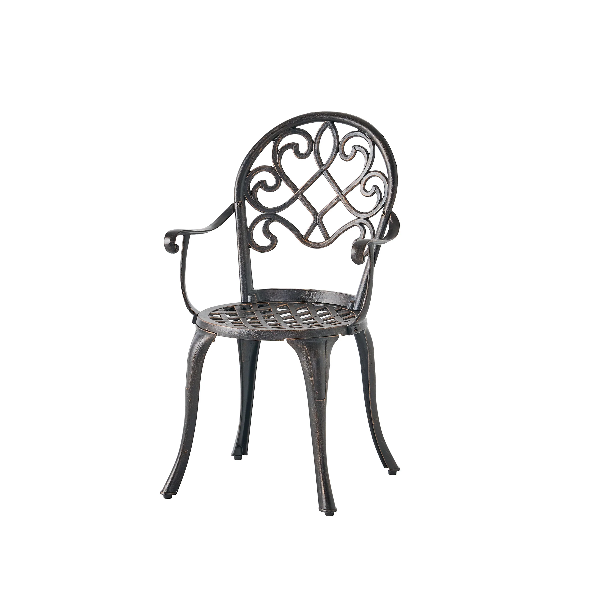 Palermo Copper Cast Aluminum 3pc Bistro Set - furnishings