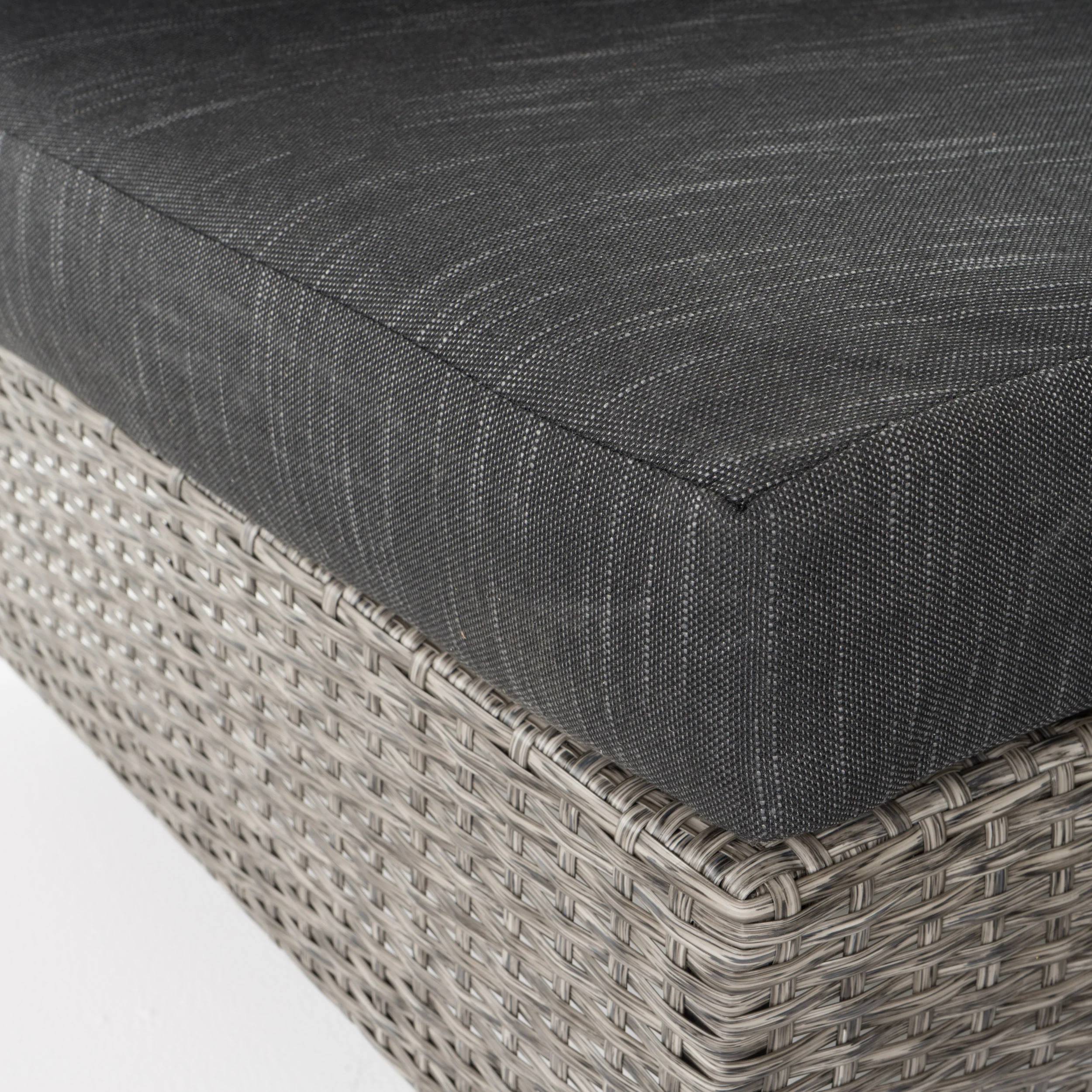 Currituck Outdoor 10 Piece Mixed Black Wicker Sofa Set with Dark Grey Water Resistant Fabric Cushions - furnishings