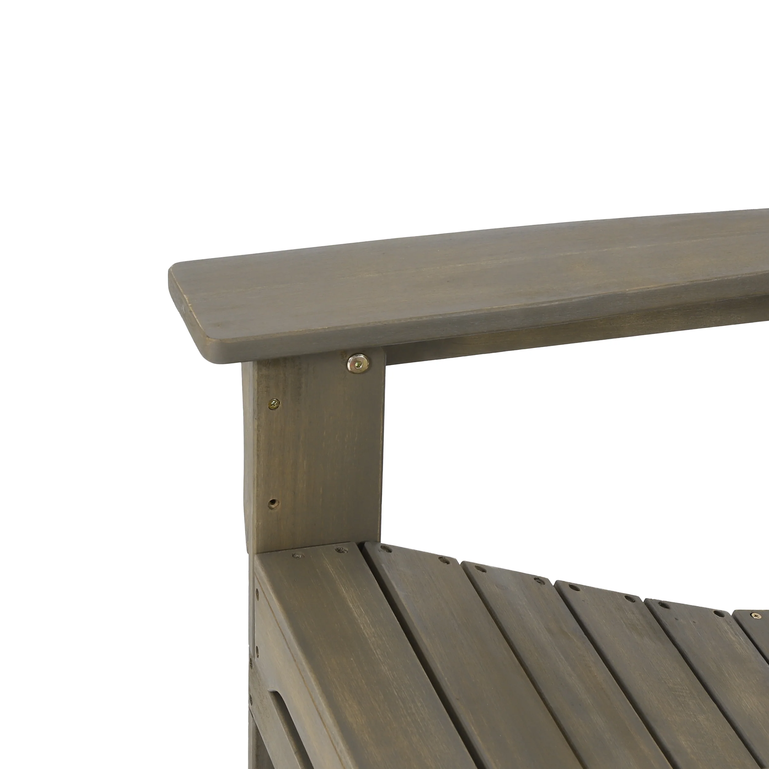 Gurekam Outdoor Acacia Wood Foldable Adirondack Chairs, Set of 2 - furnishings