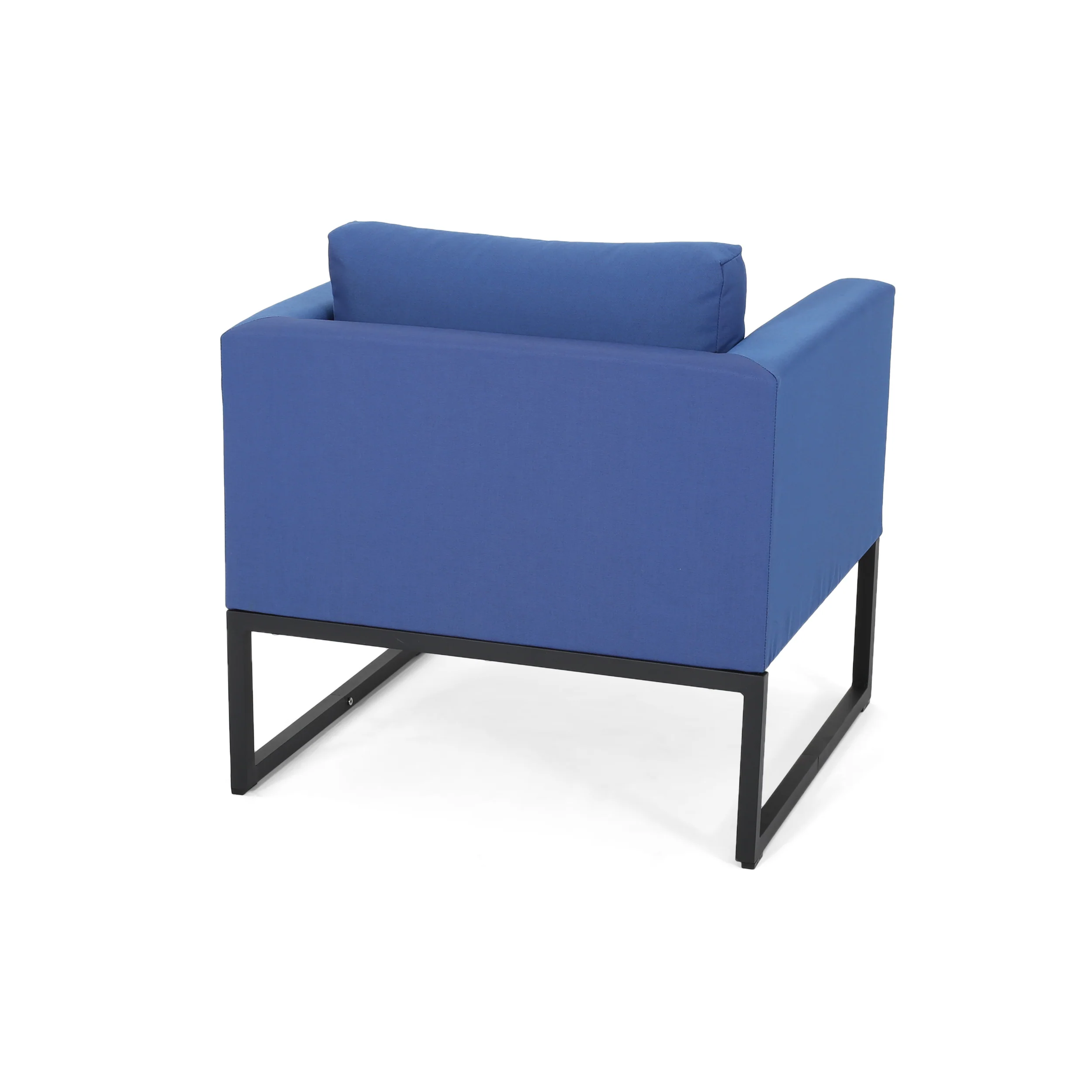 Jacqueline Modern Outdoor Upholstered Club Chair (Set of 2) - furnishings