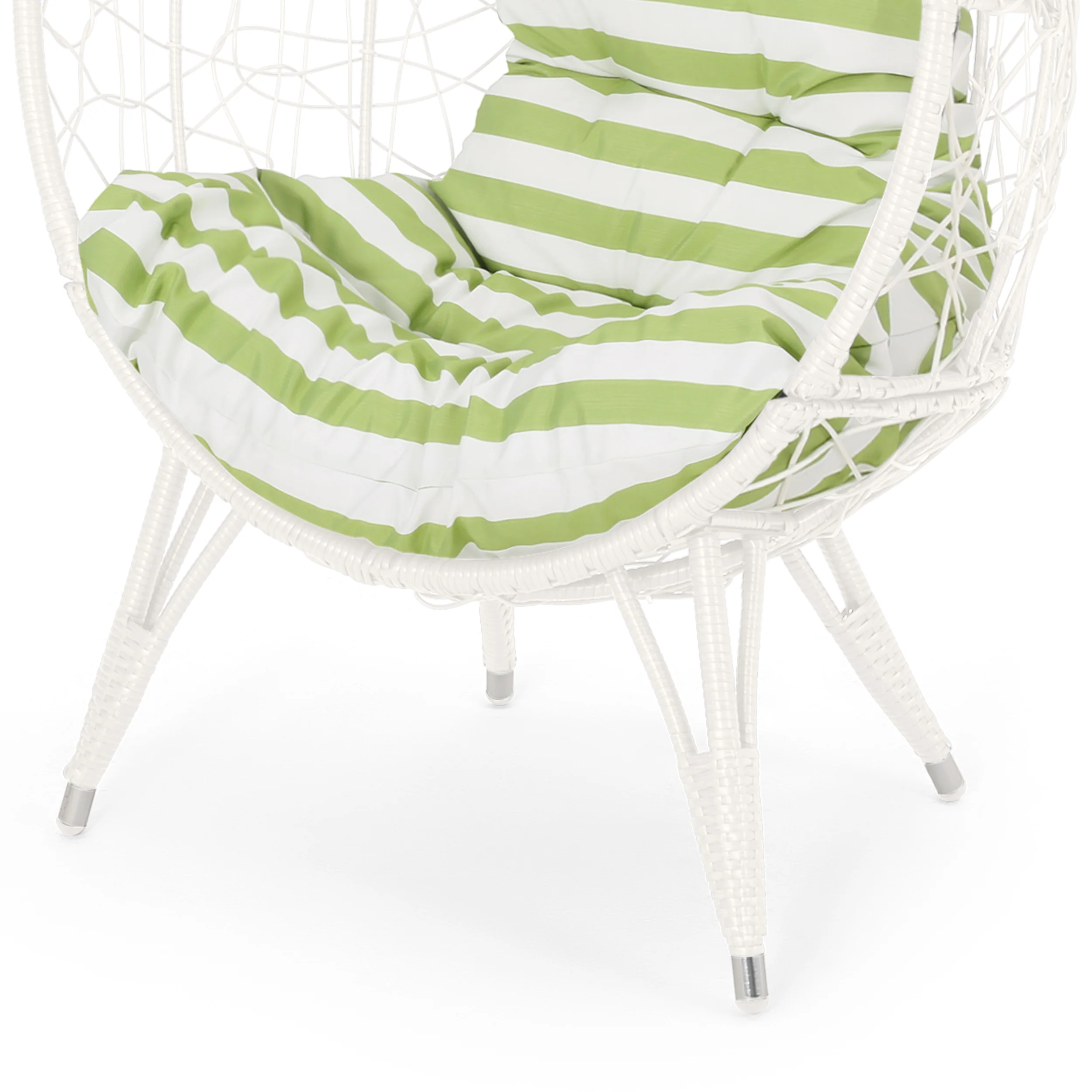 Hendryx Outdoor Freestanding Wicker Teardrop / Egg Chair - furnishings