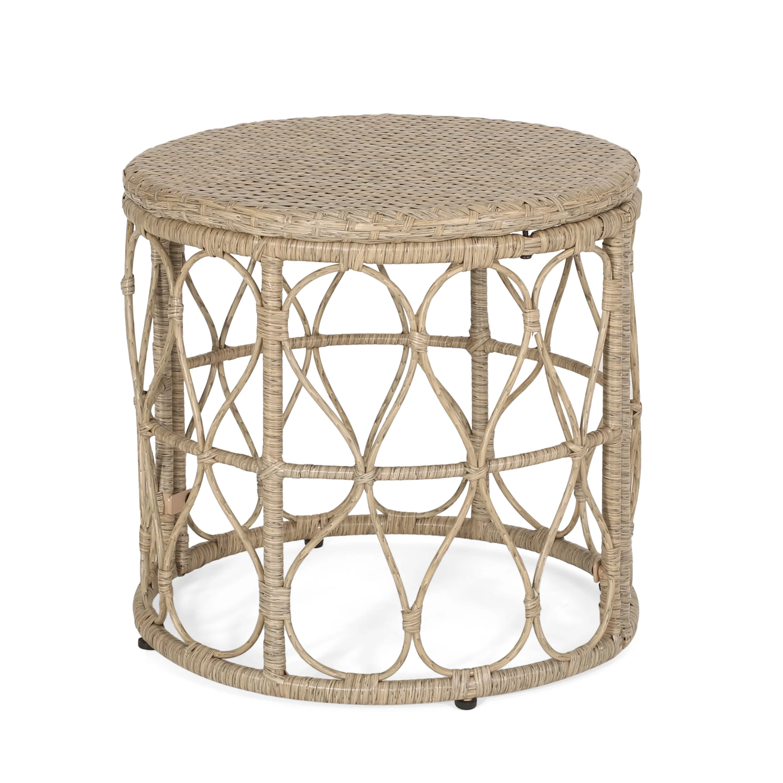Colmar Outdoor Wicker Side Table - furnishings
