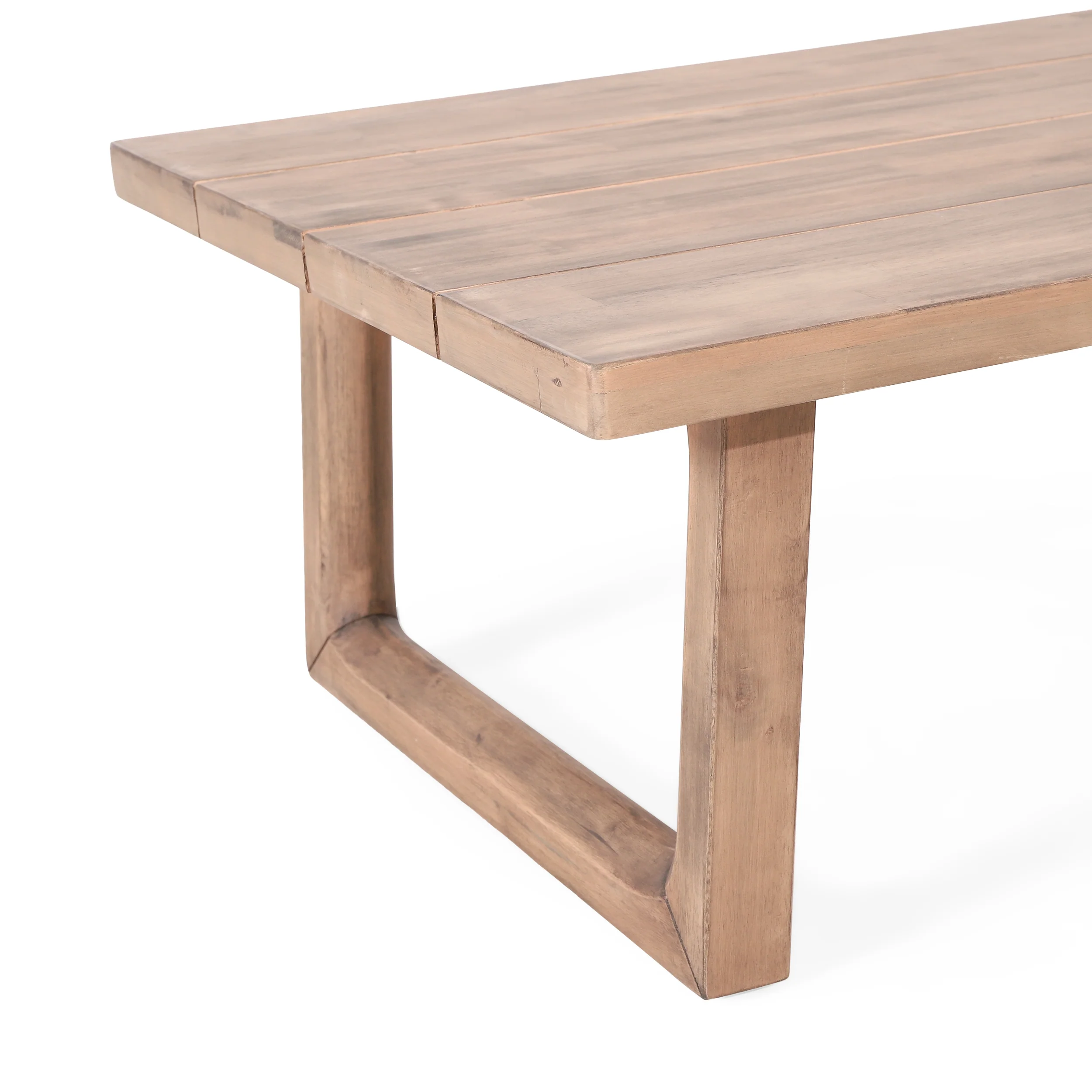 Petteti Outdoor Acacia Wood Chat Set with Cushions, Brown and Beige - furnishings