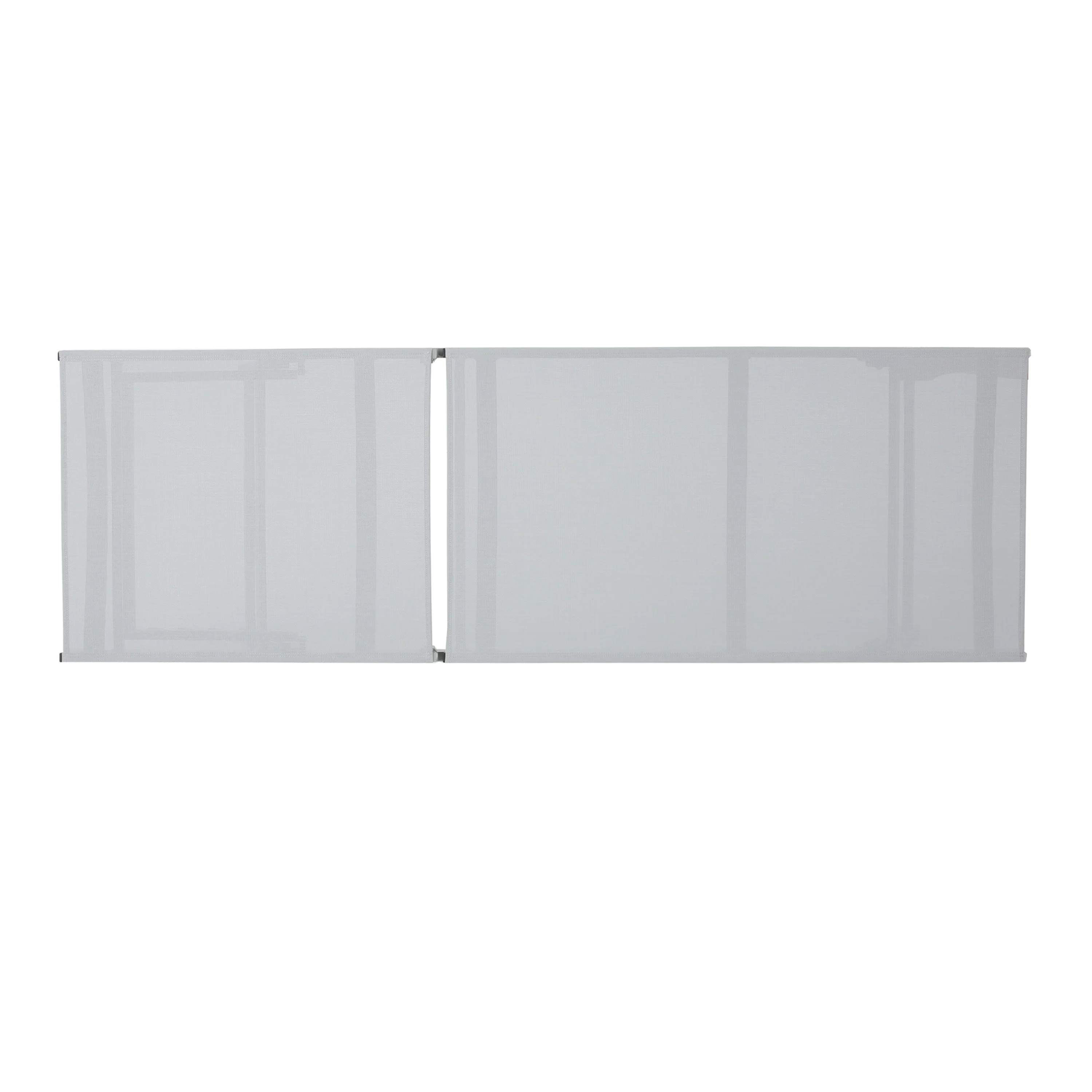 Holm Outdoor Gray Mesh Chaise Lounge with Aluminum Frame - furnishings