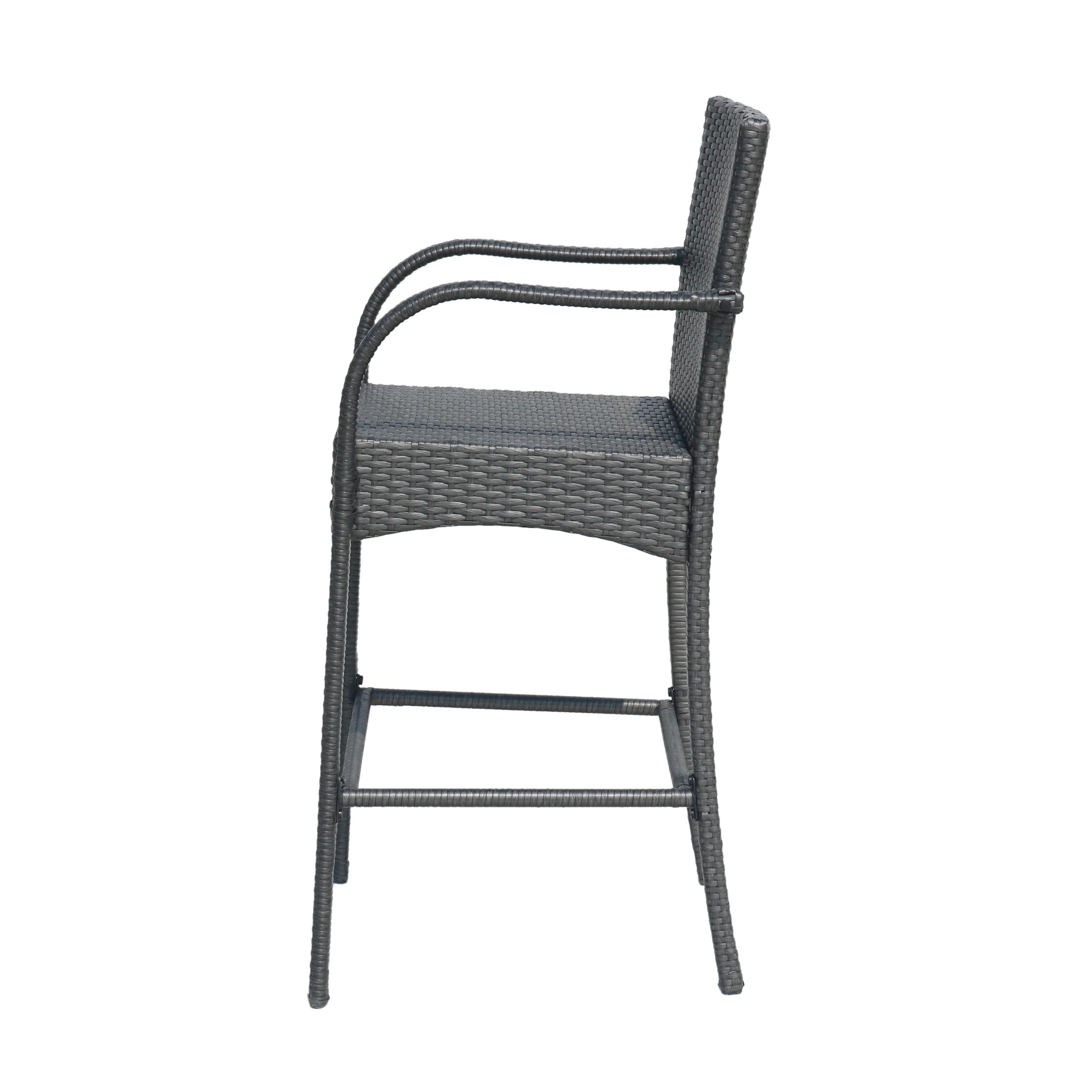 Iremide Outdoor Wicker Barstool Chair (Set of 2) - furnishings