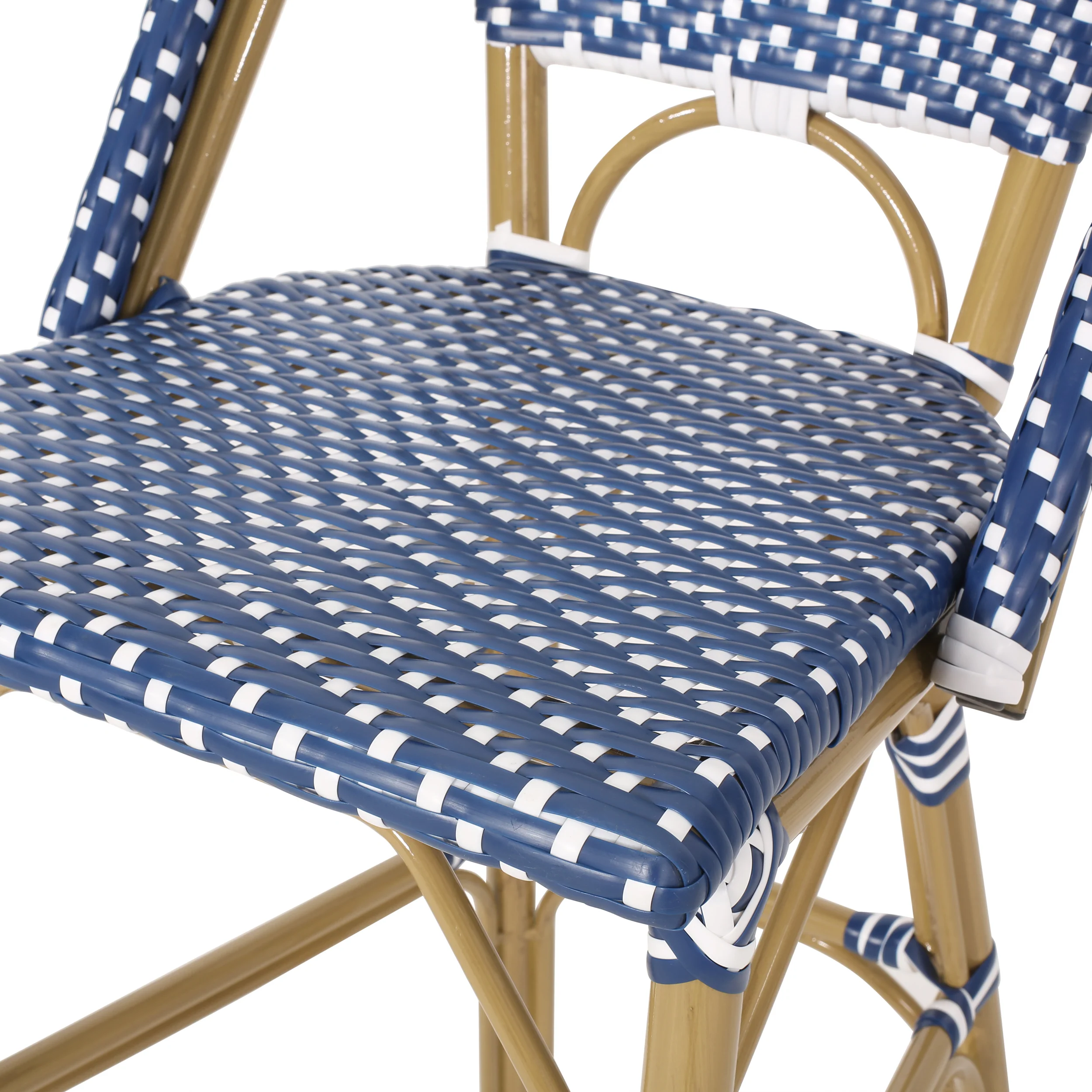 Grelton Outdoor Aluminum French Barstools, Set of 2 - furnishings