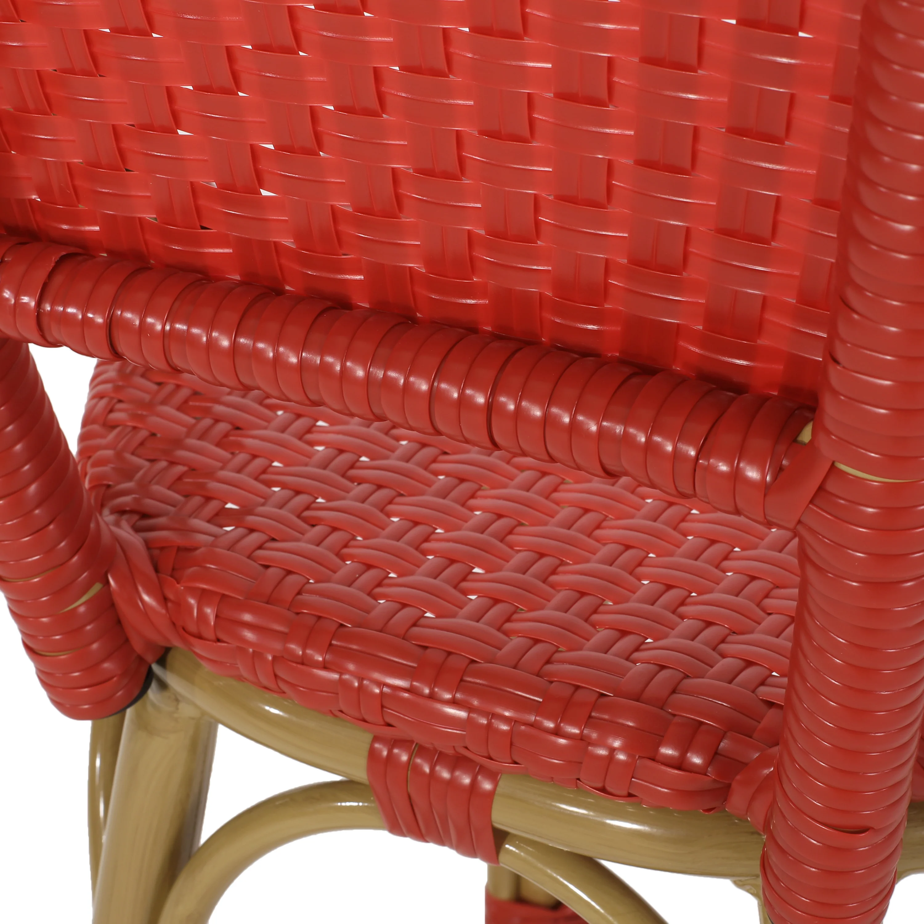 Cotterell Outdoor French Wicker and Aluminum 29.5 Inch Barstools, Set of 2 - furnishings