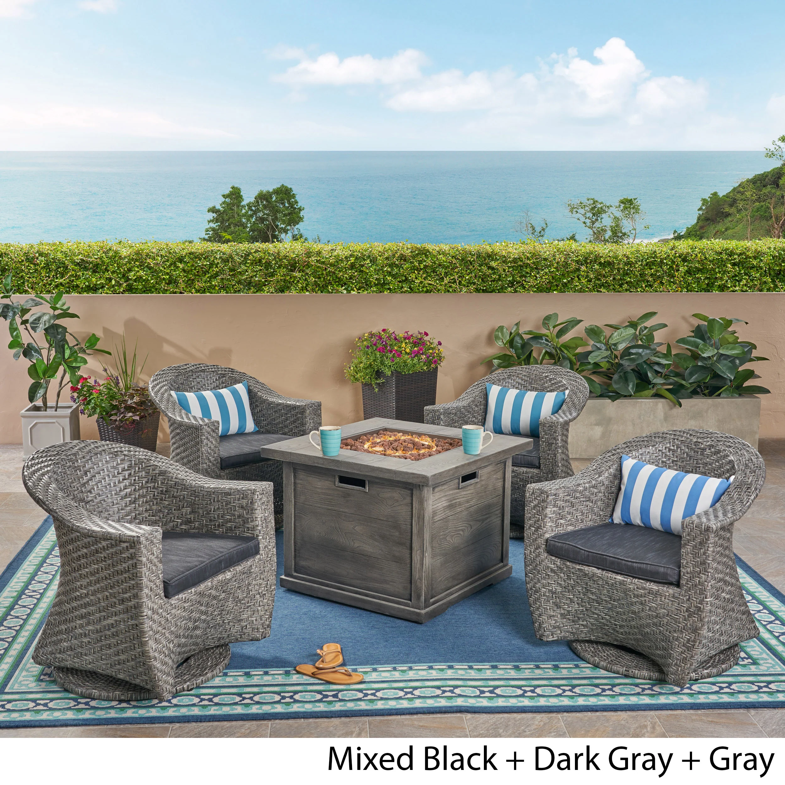 Celeste Patio Fire Pit Set - furnishings