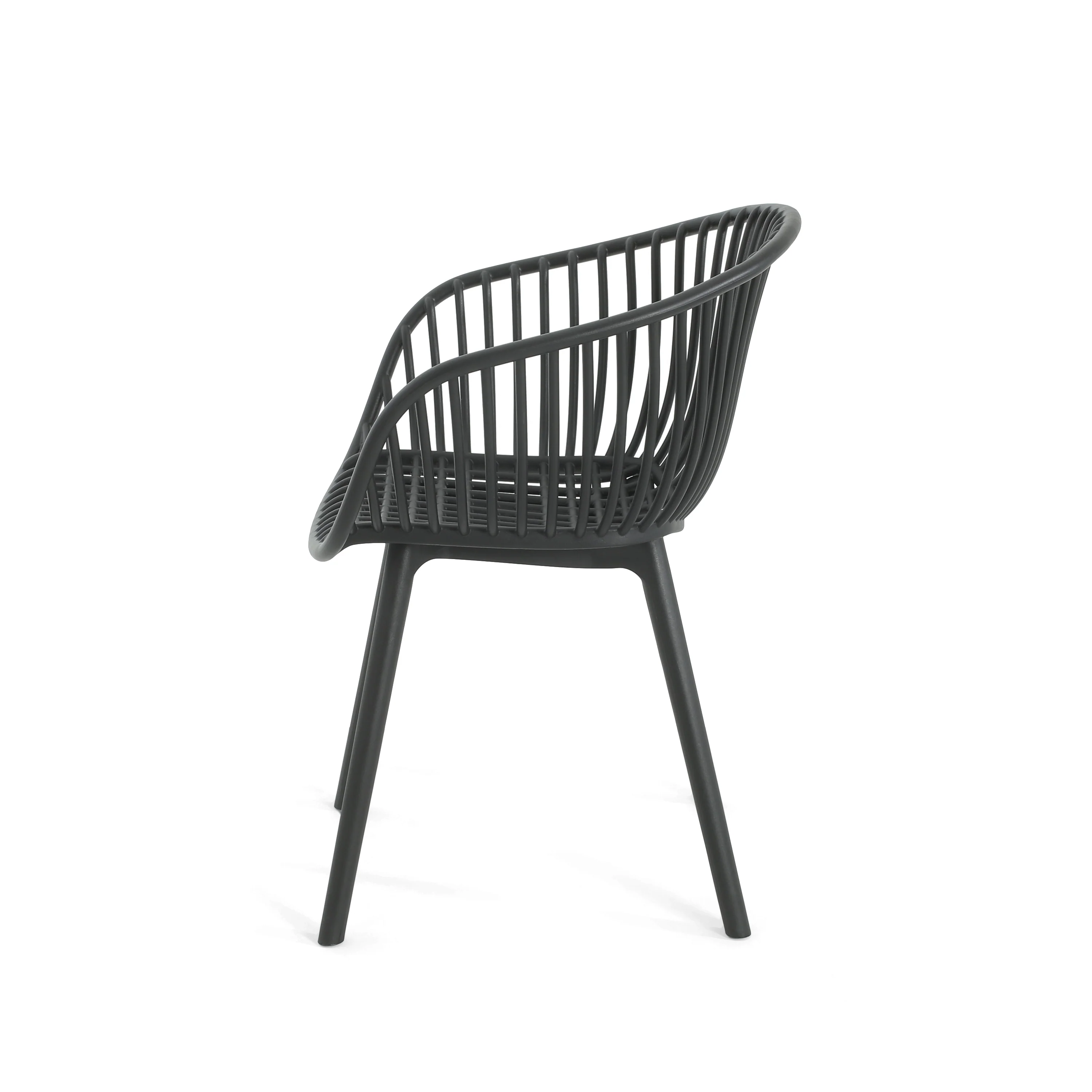 El Camino Indoor & Outdoor Polypropelene Plastic Accent Chairs, Set of 2 - furnishings