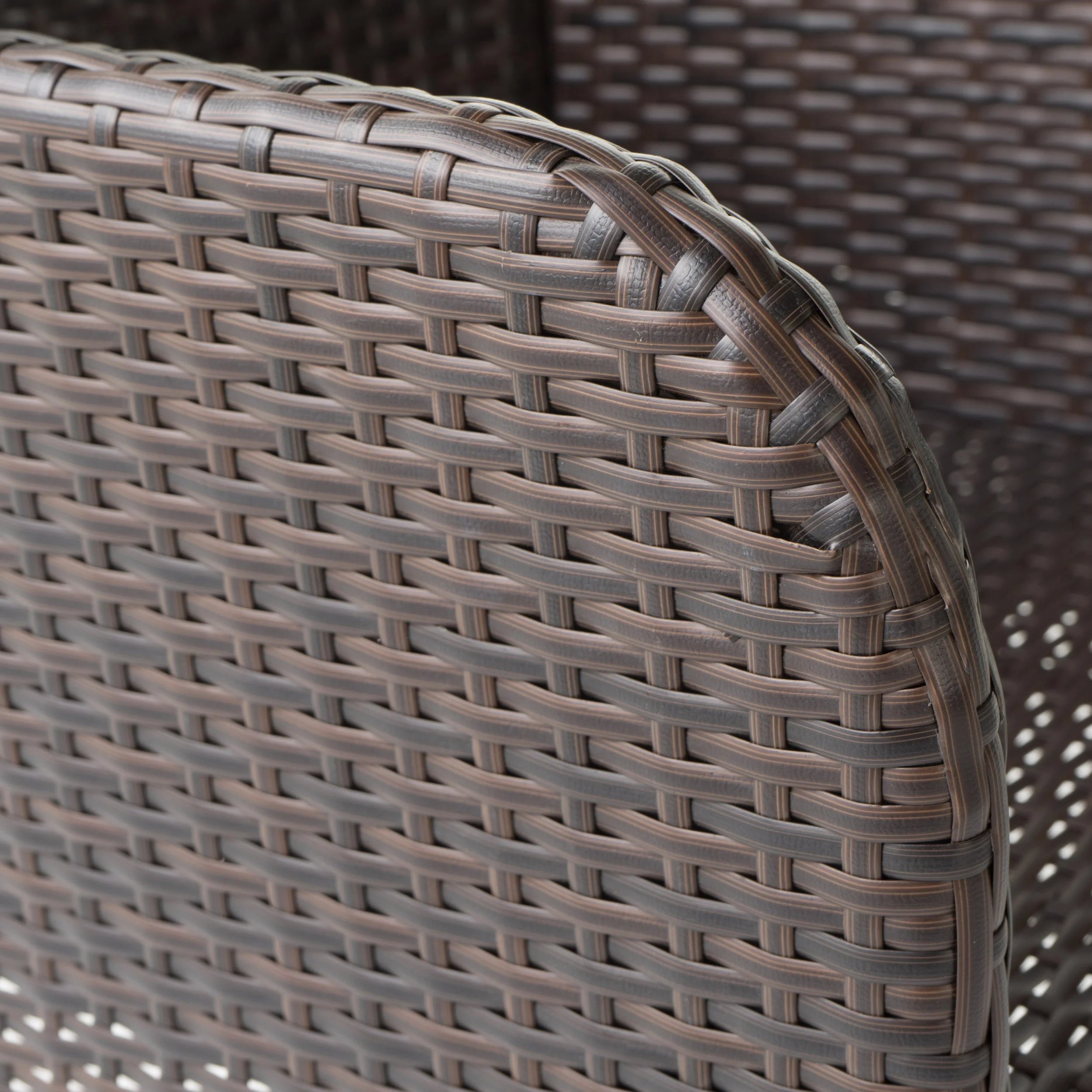 Bheleso 28-Inch Contemporary Outdoor Multibrown Wicker Barstool (Set of 4) - furnishings