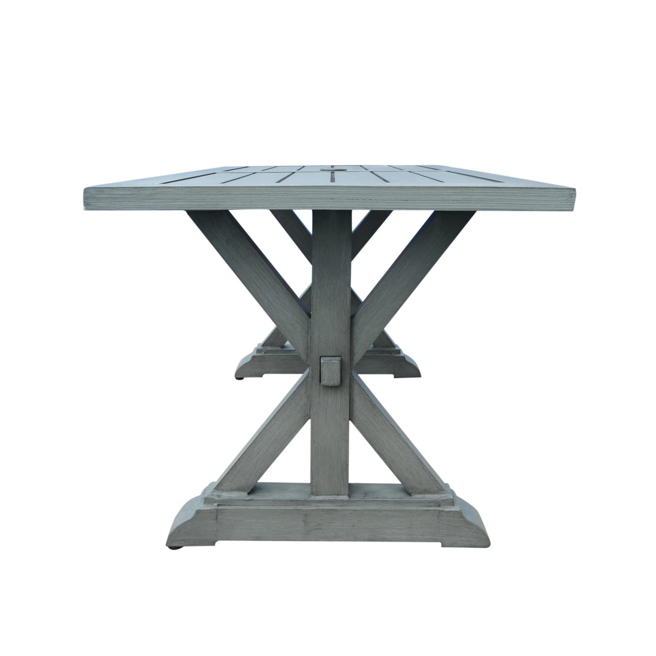 William Modern Outdoor Aluminum Dining Table - furnishings